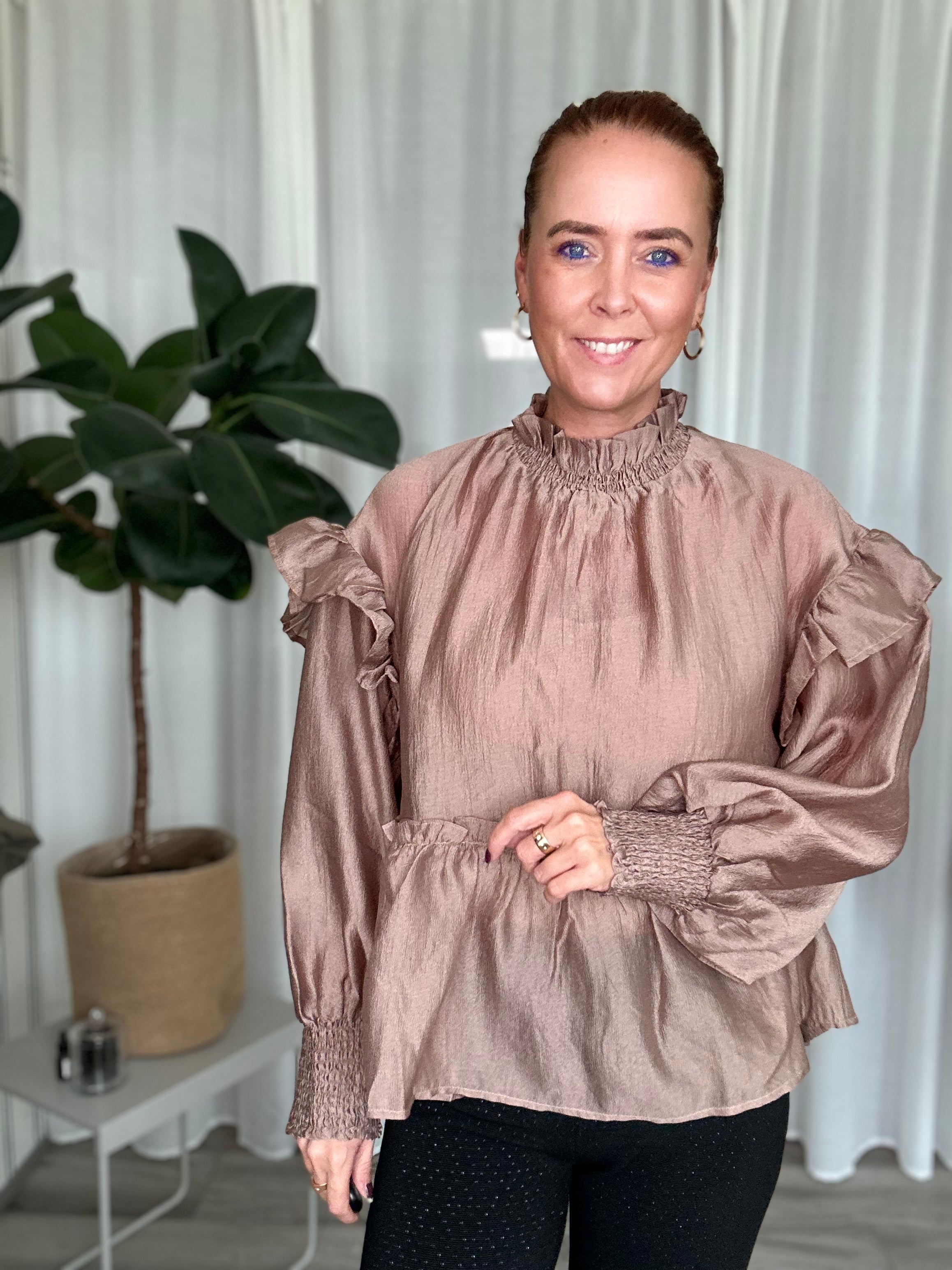 Co'couture MoniqueCC Frill Blouse, Feather