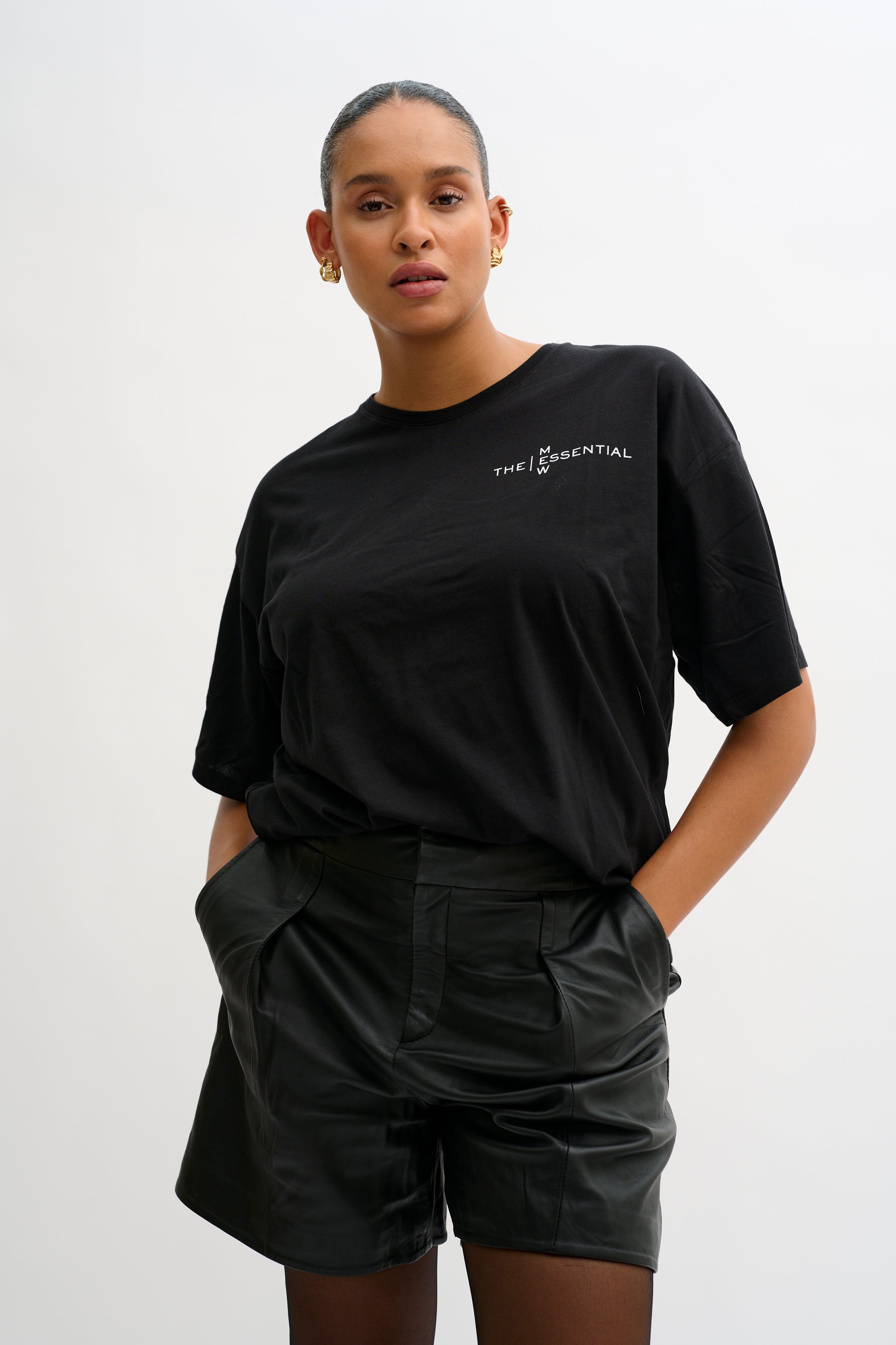 My Essential Wardrobe The Logo Tee, Black