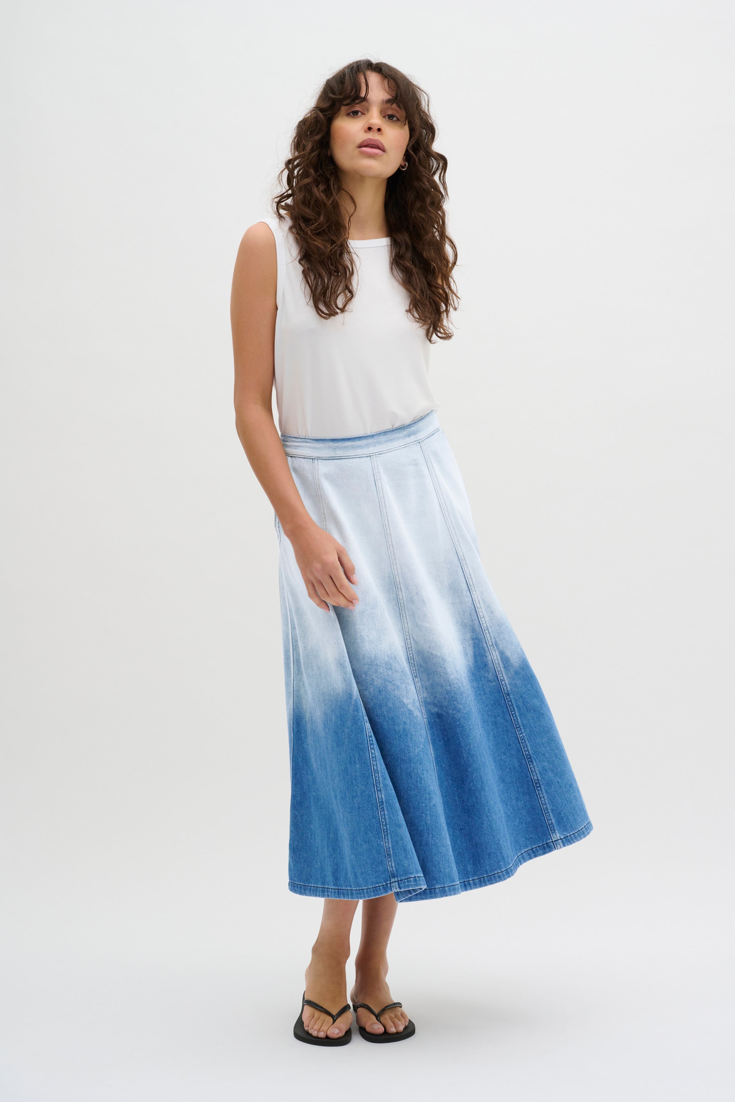 My Essential Wardrobe Malo Skirt, Dip Dye