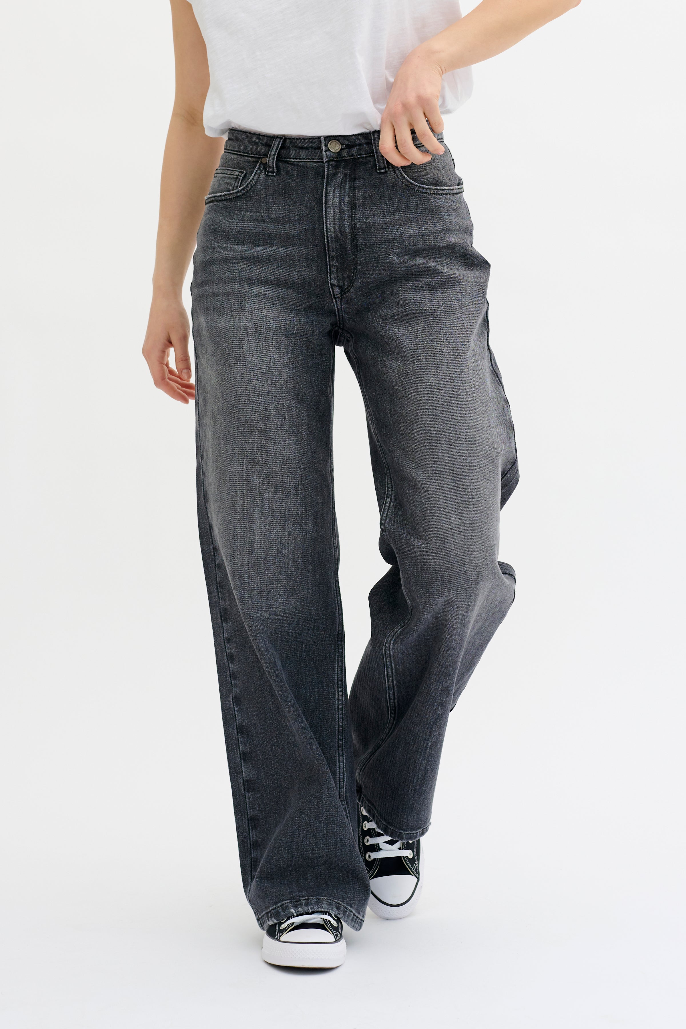 The Louis Wide Jeans, Dark grey