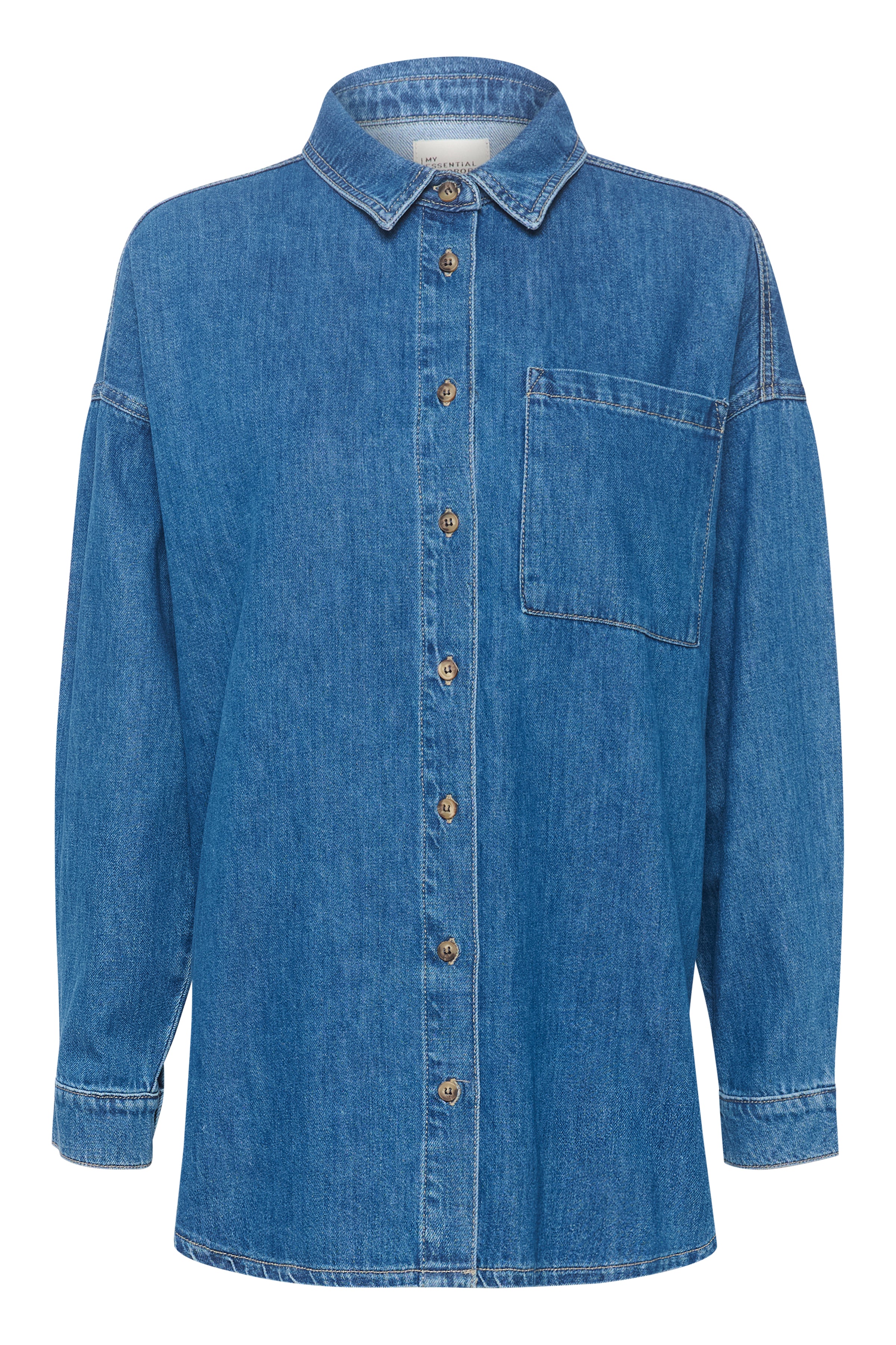 My Essential Wardrobe Malo Shirt, Medium Blue