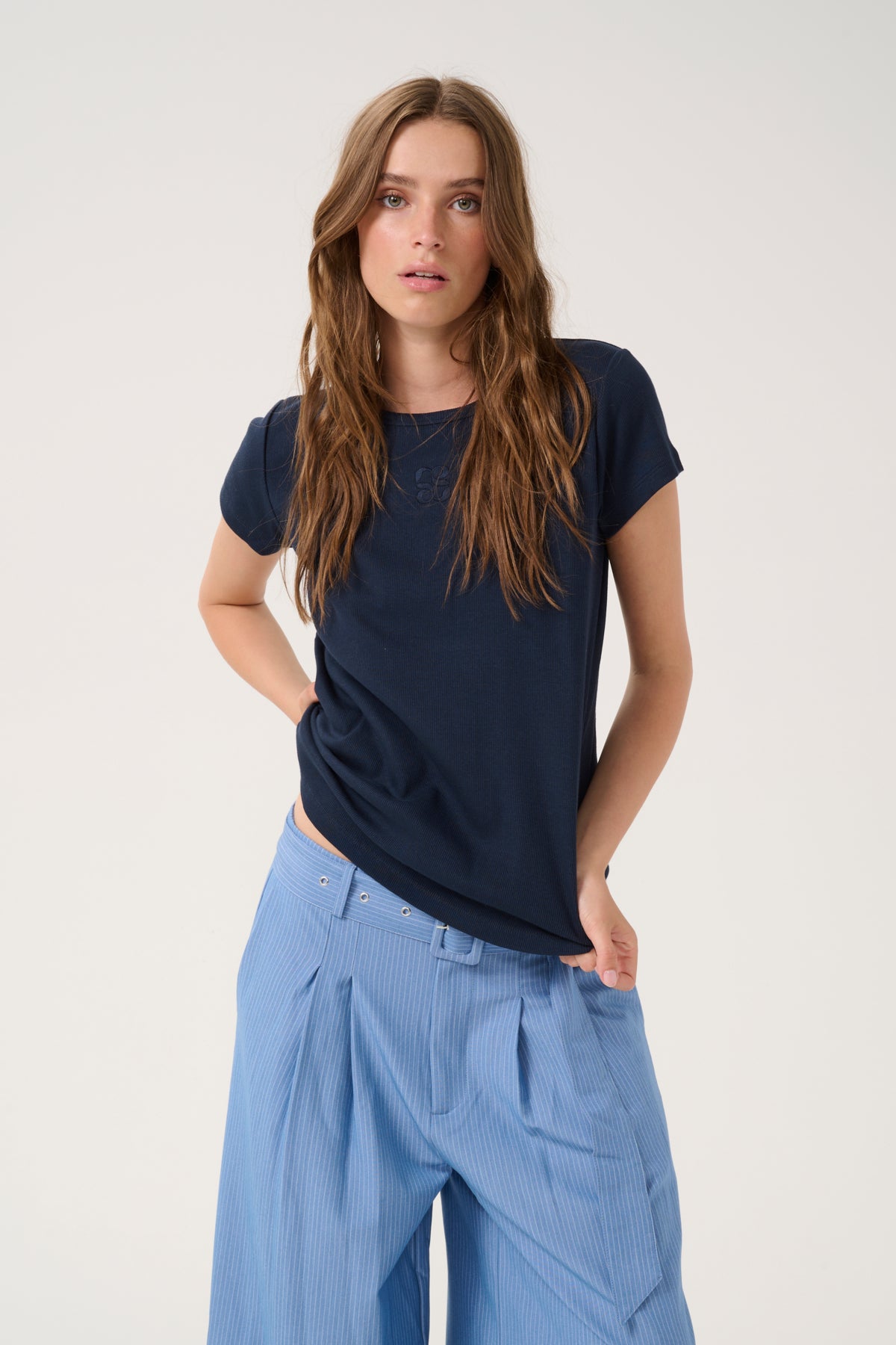 My Essential Wardrobe Mandy Tee, Navy