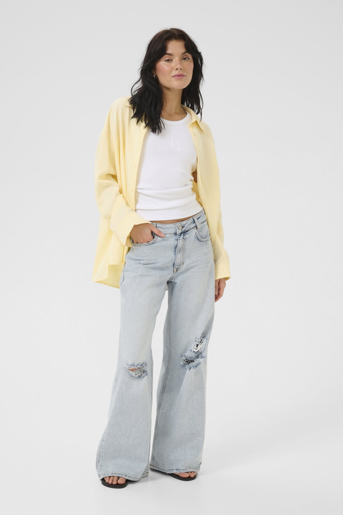 My Essential Wardrobe Gilda Shirt, Pastel Yellow