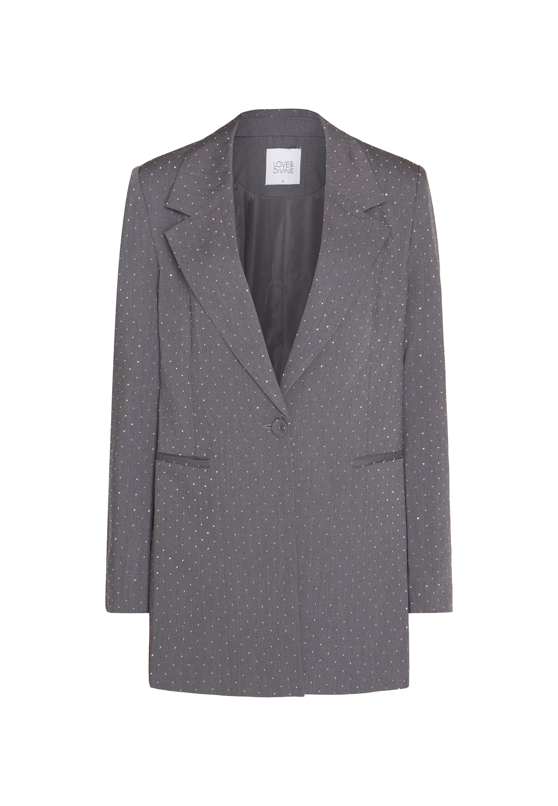 Love and Divine Love1021 Blazer, Grey
