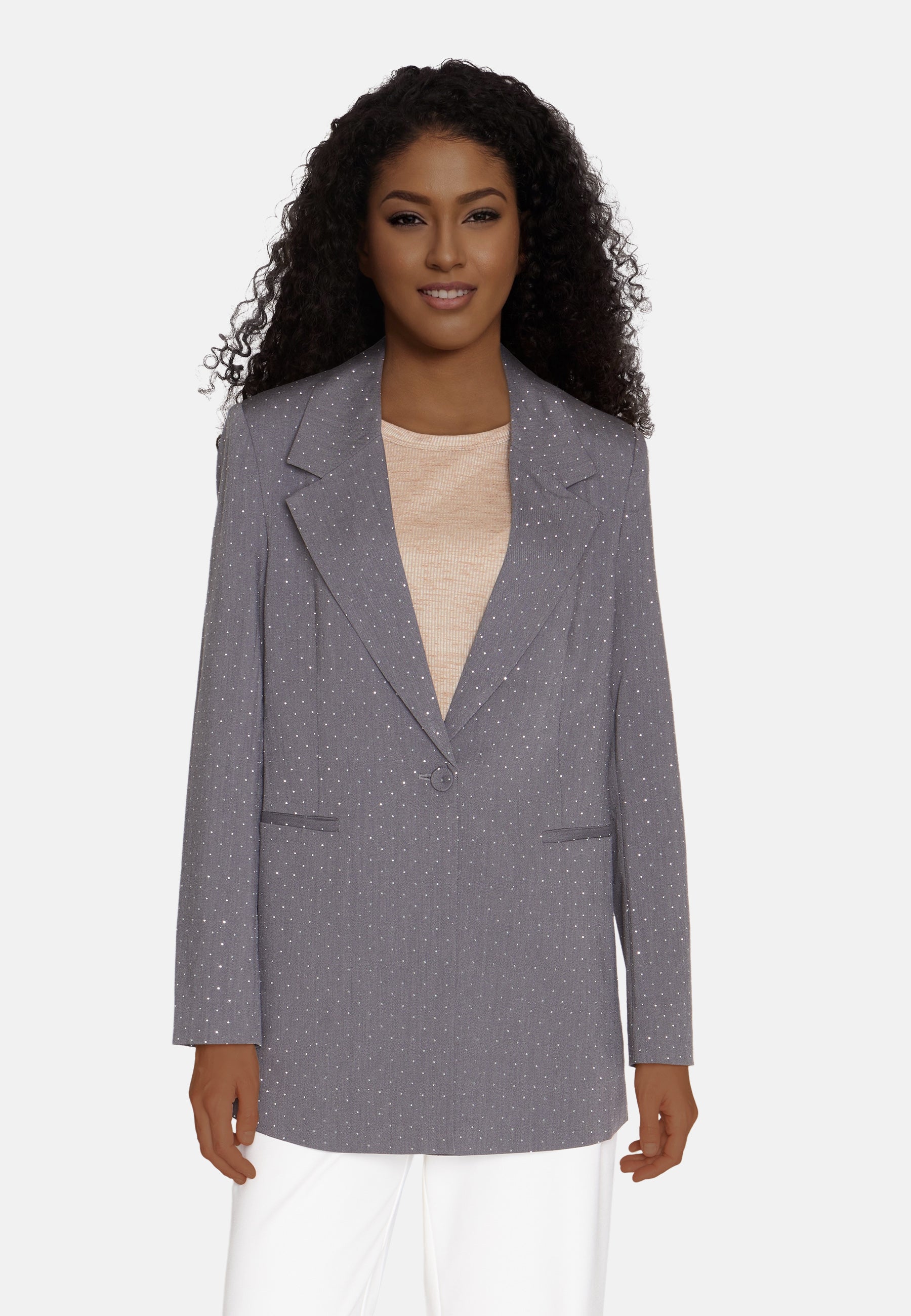 Love and Divine Love1021 Blazer, Grey