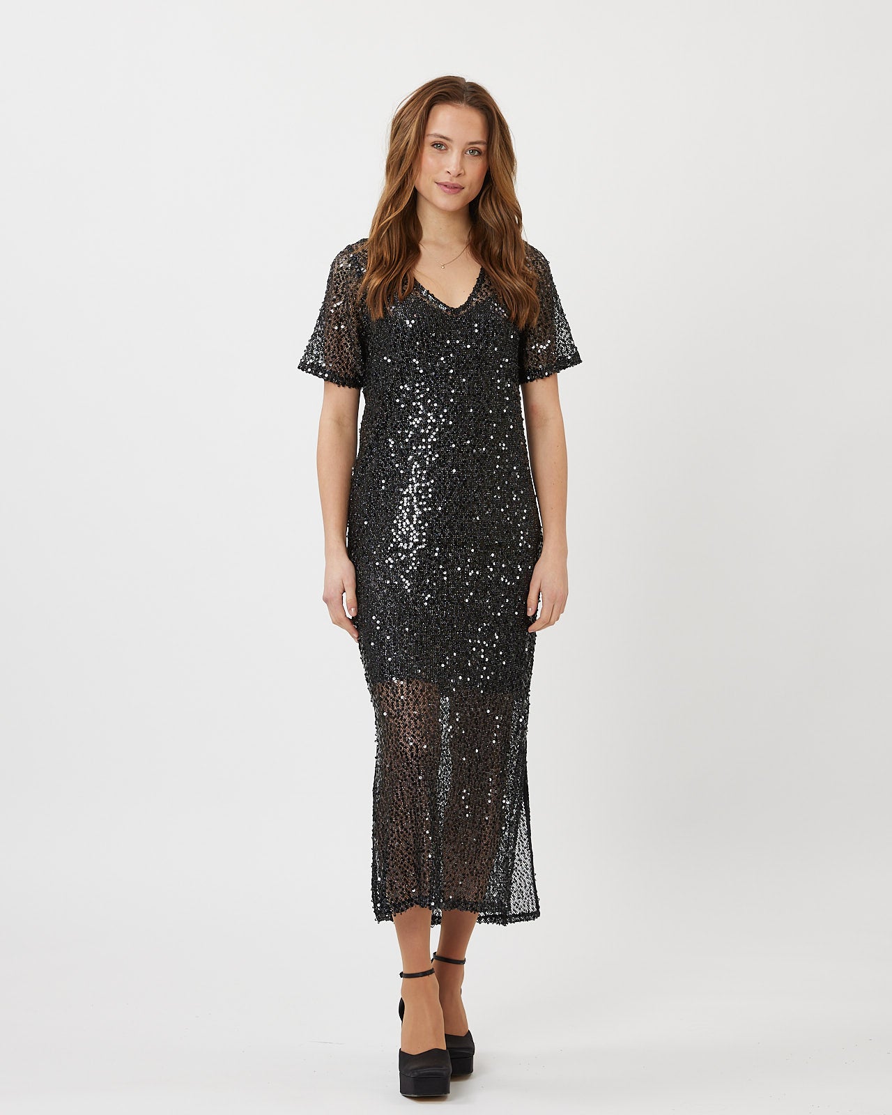 Moves Pillano glitter dress, Black