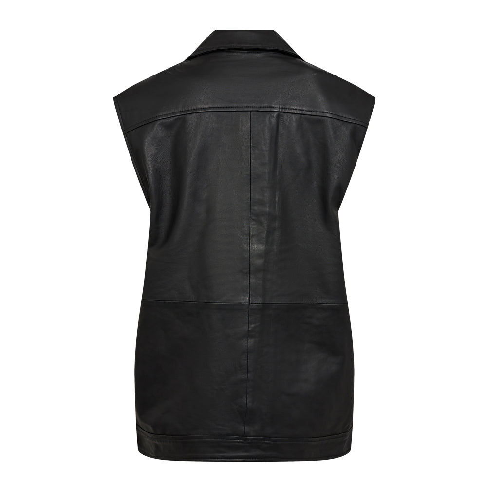 Co'couture Phoebe Leather Biker Vest