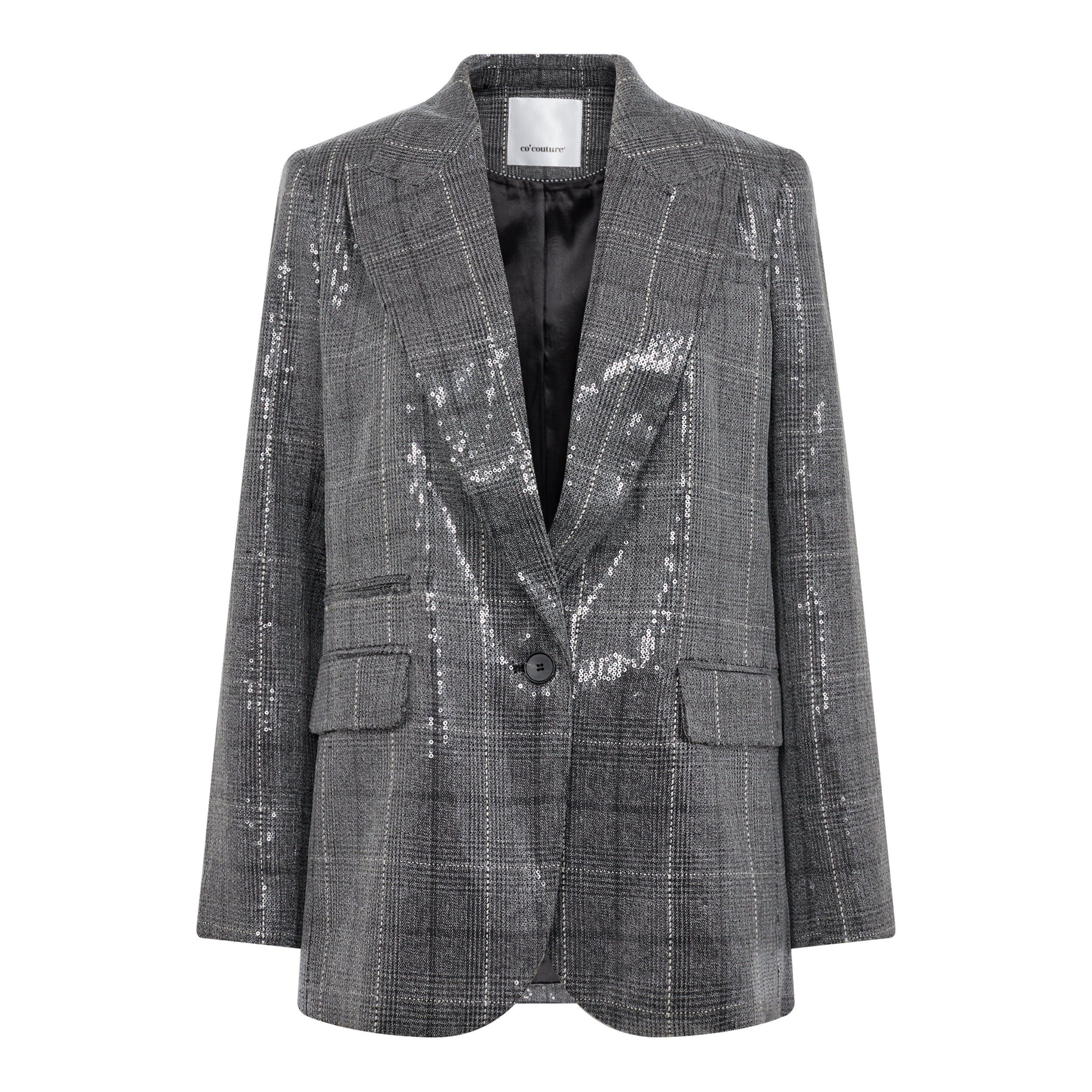 Co'couture CheckCC Sequin Blazer