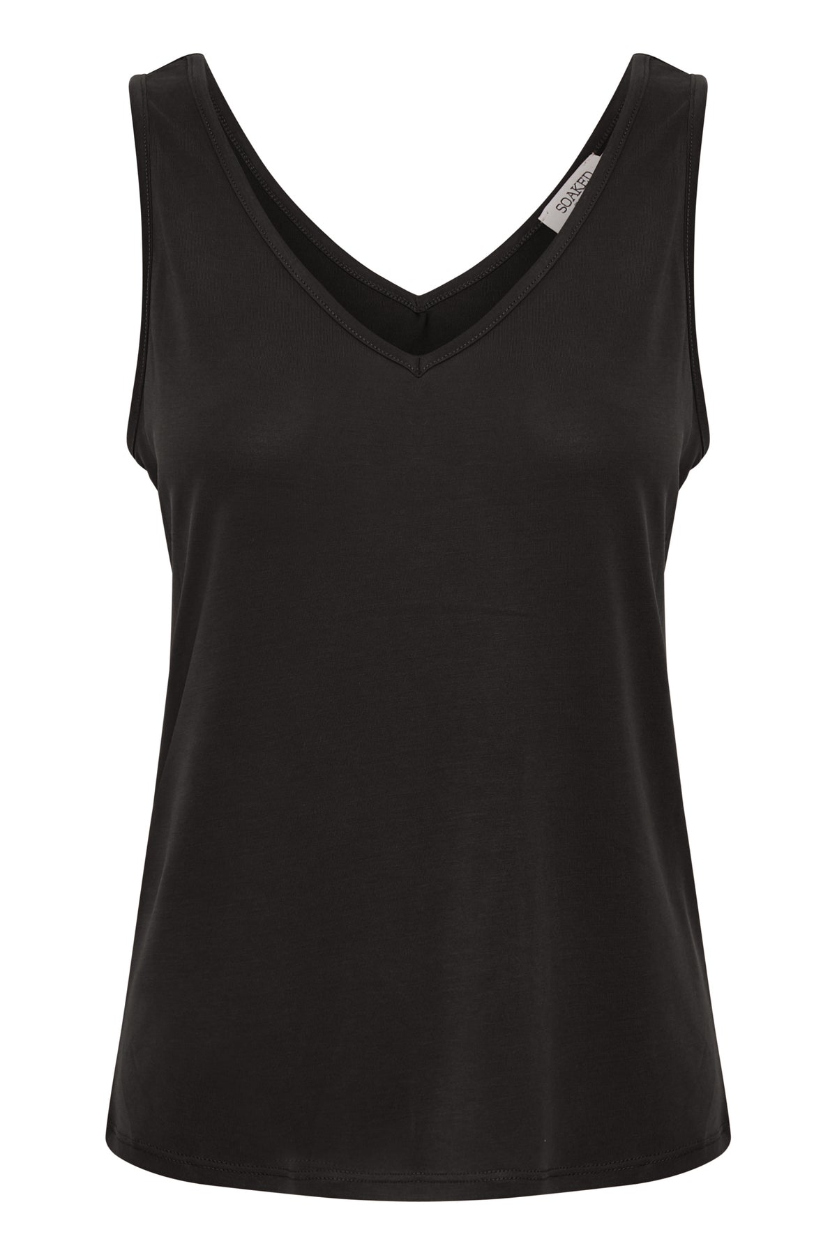 Soaked Columbine Tank Top, Black