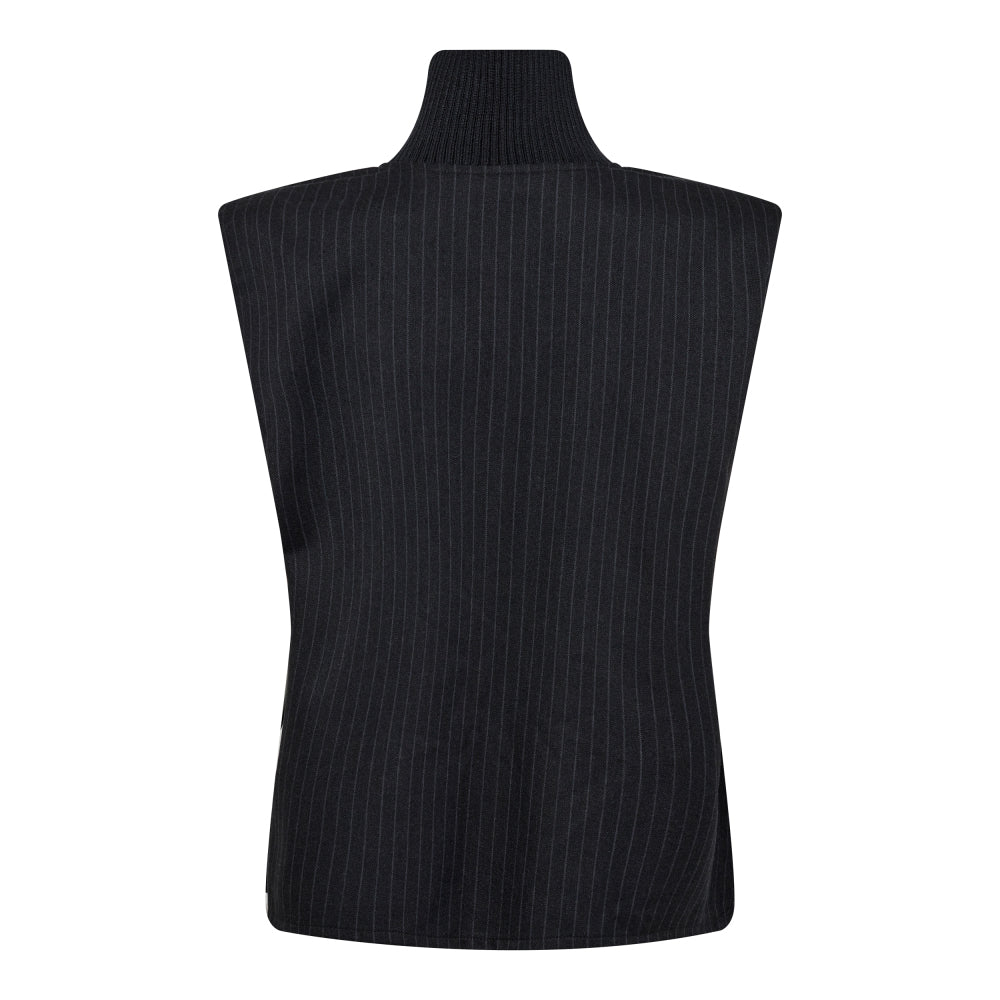 Co'couture IdaCC Pin stripe Top, Dark Grey