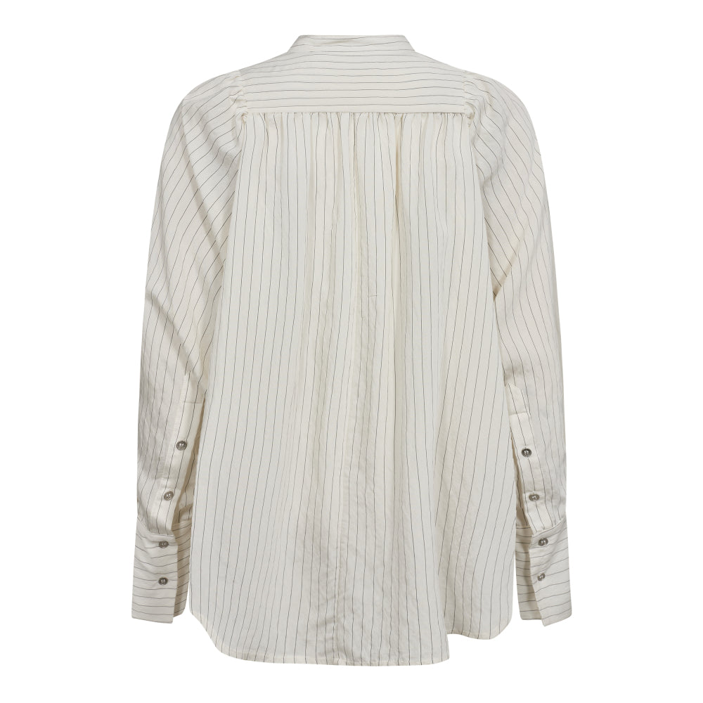 Co'couture ScarletCC Stripe volume Shirt, off white