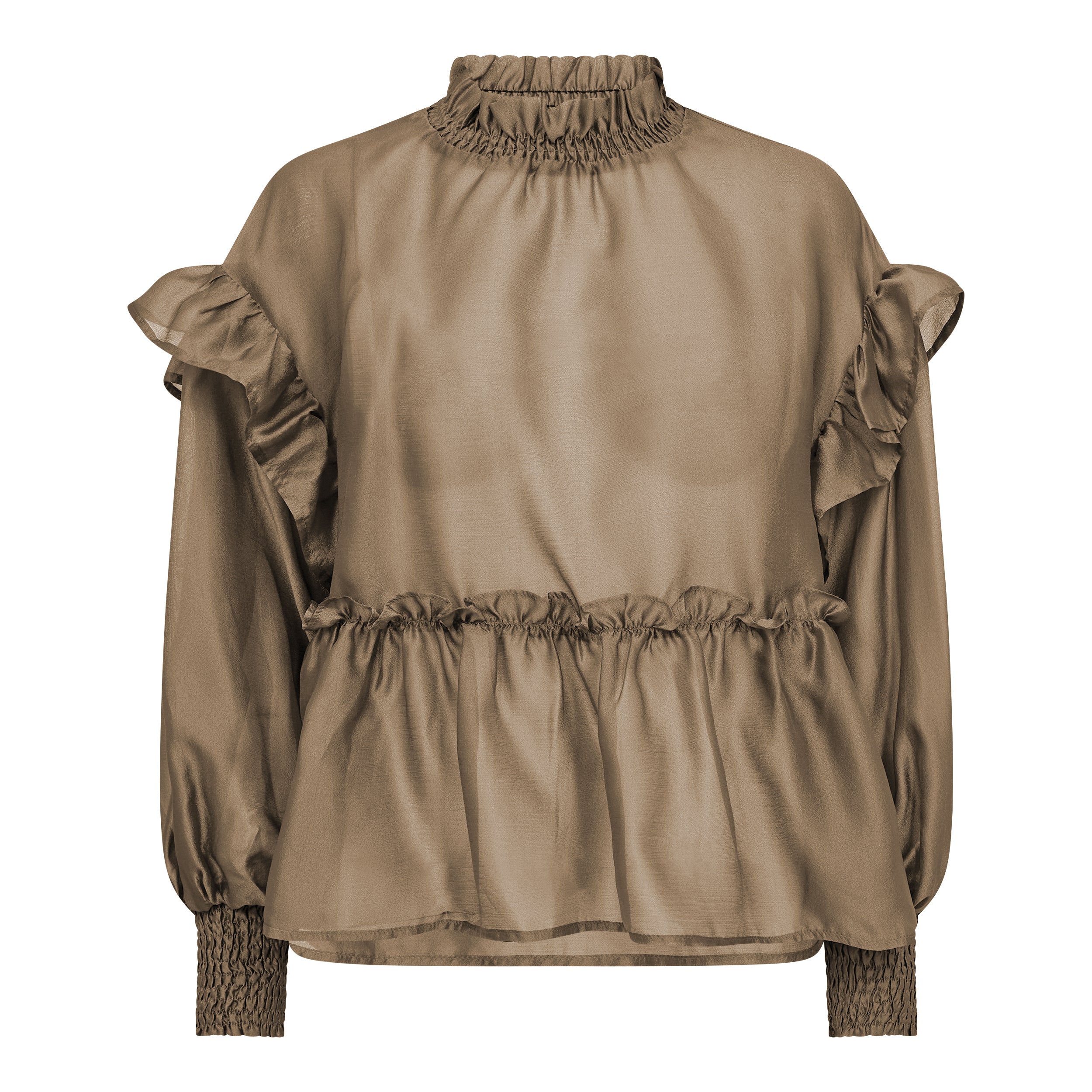 Co'couture MoniqueCC Frill Blouse, Feather