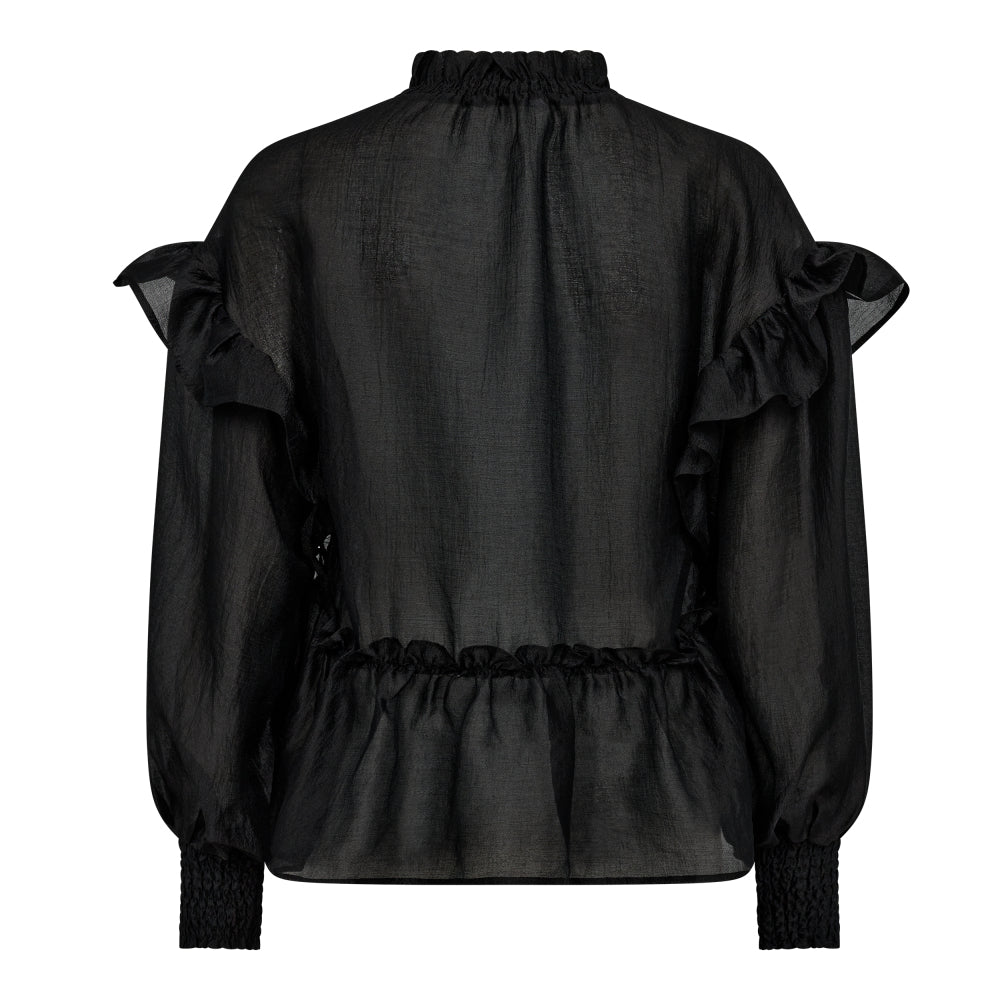 Co'couture MoniqueCC Frill Blouse, Black