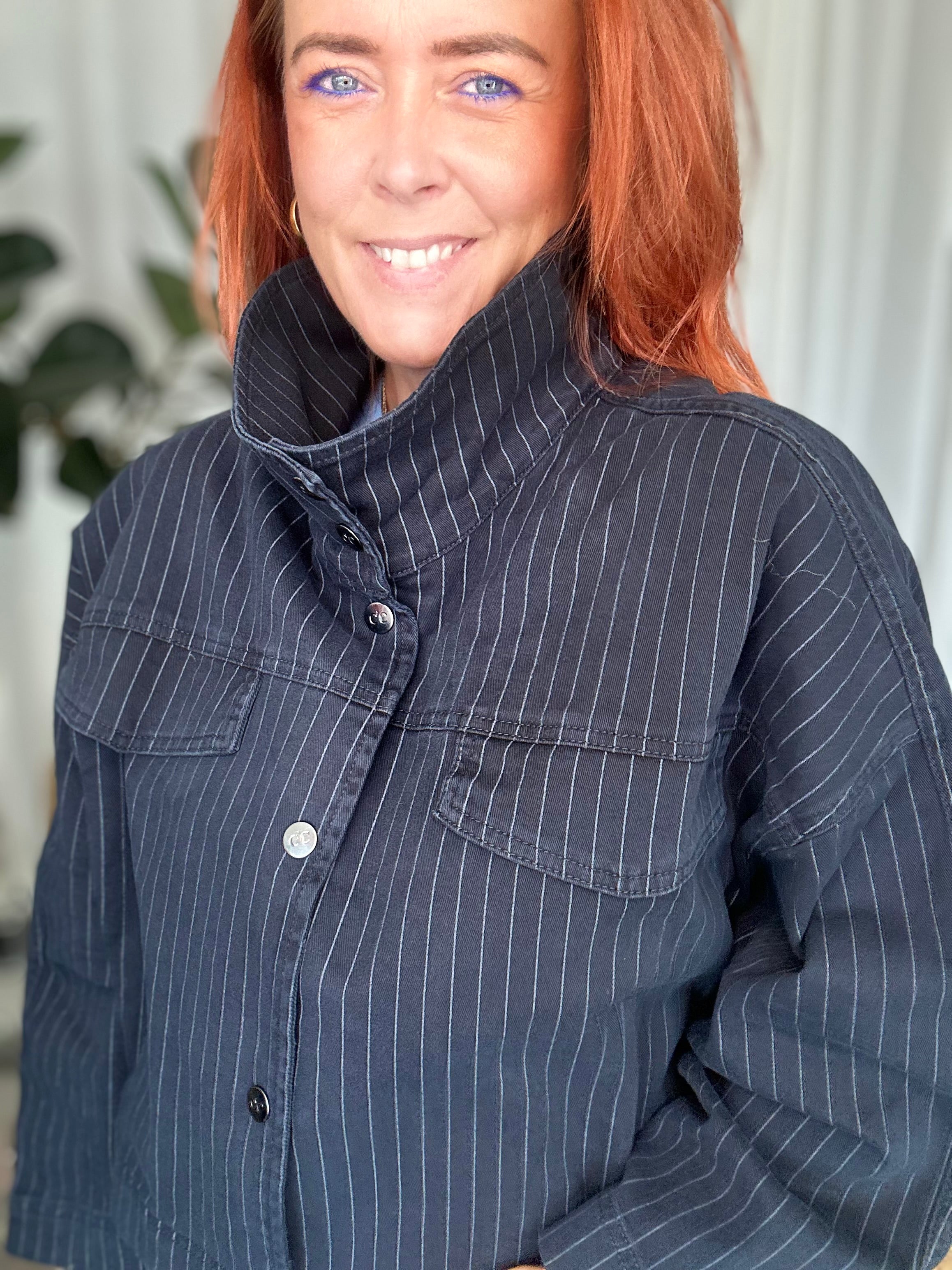 Co'couture PinCC Wide box jacket, Black