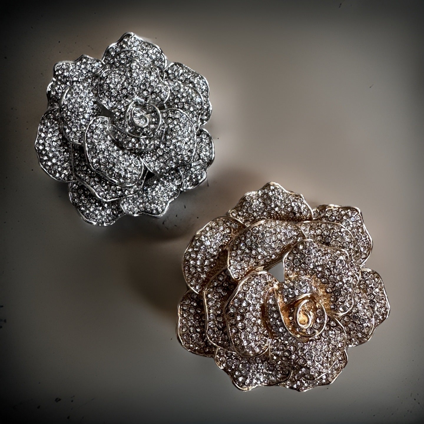 This Season Rose Broche, Silver