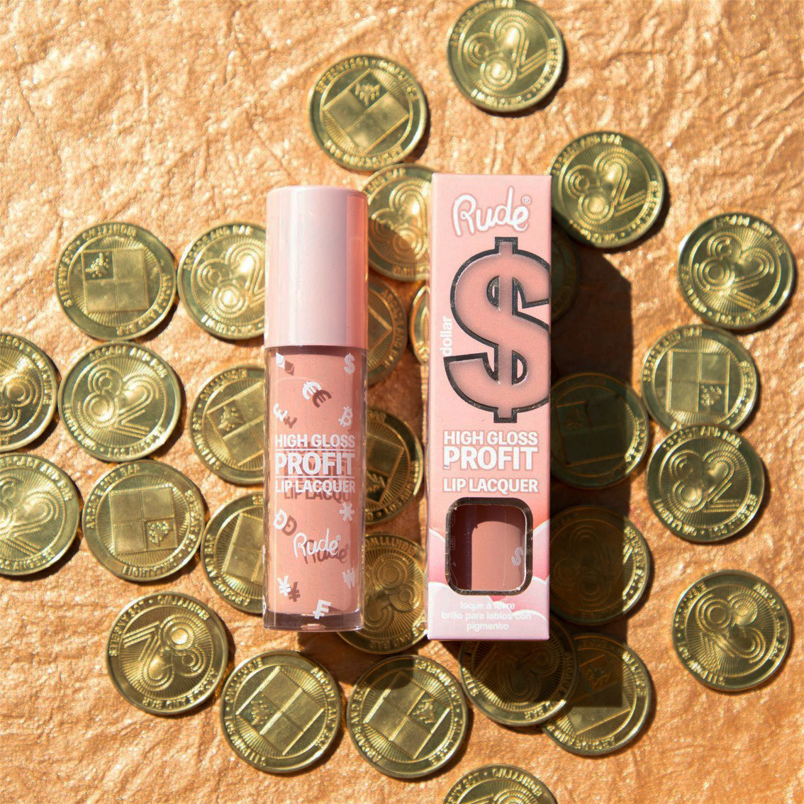 Rude High Gloss Profit Lip Lacquer, Dollar