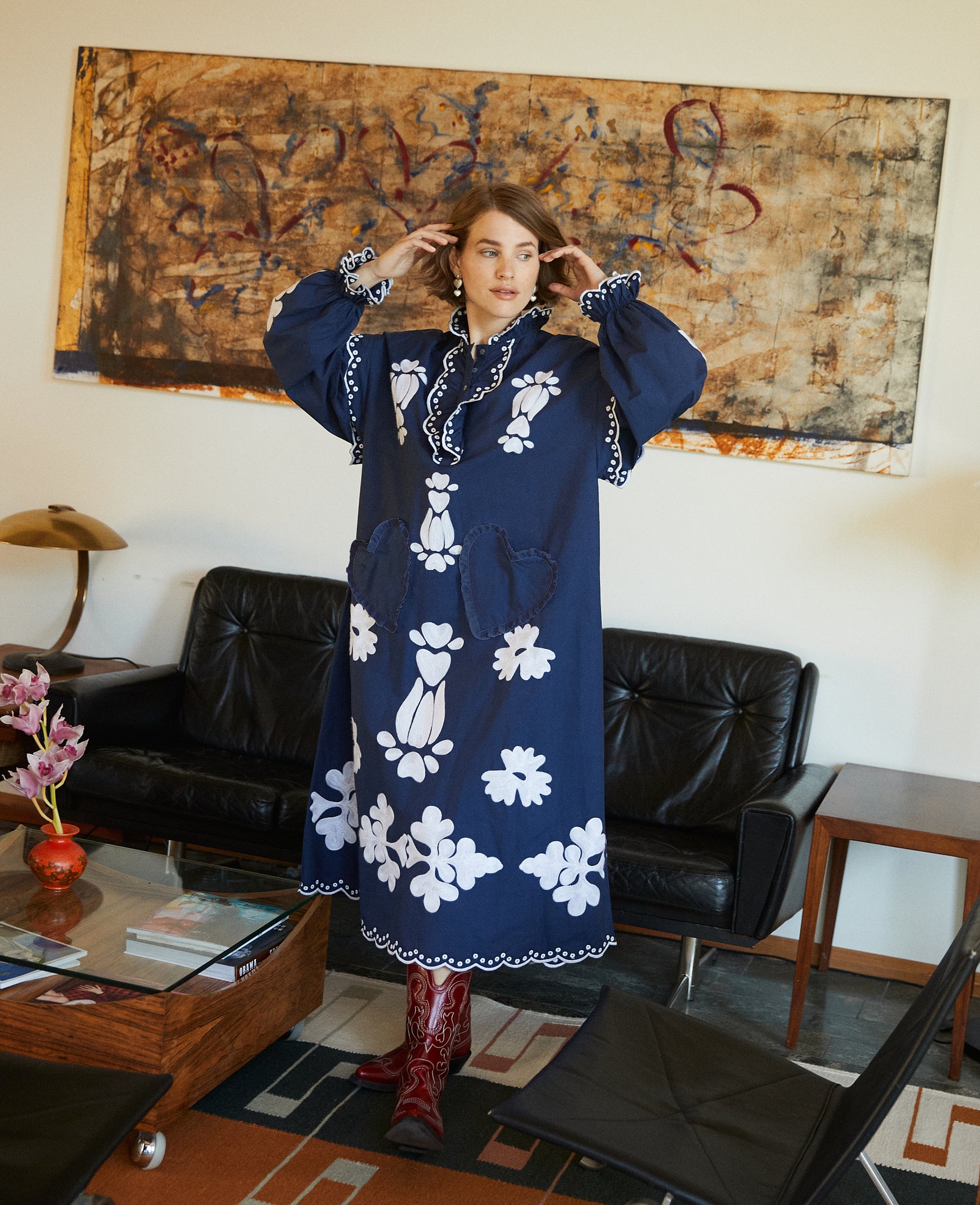 Sissel Edelbo Lilly Organic Cotton Dress, Blue