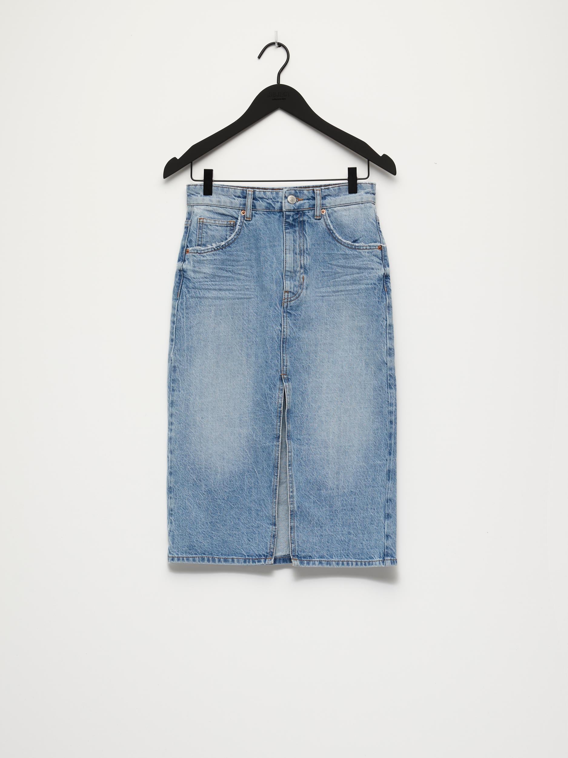 Object Harlow Midi Denim Skirt