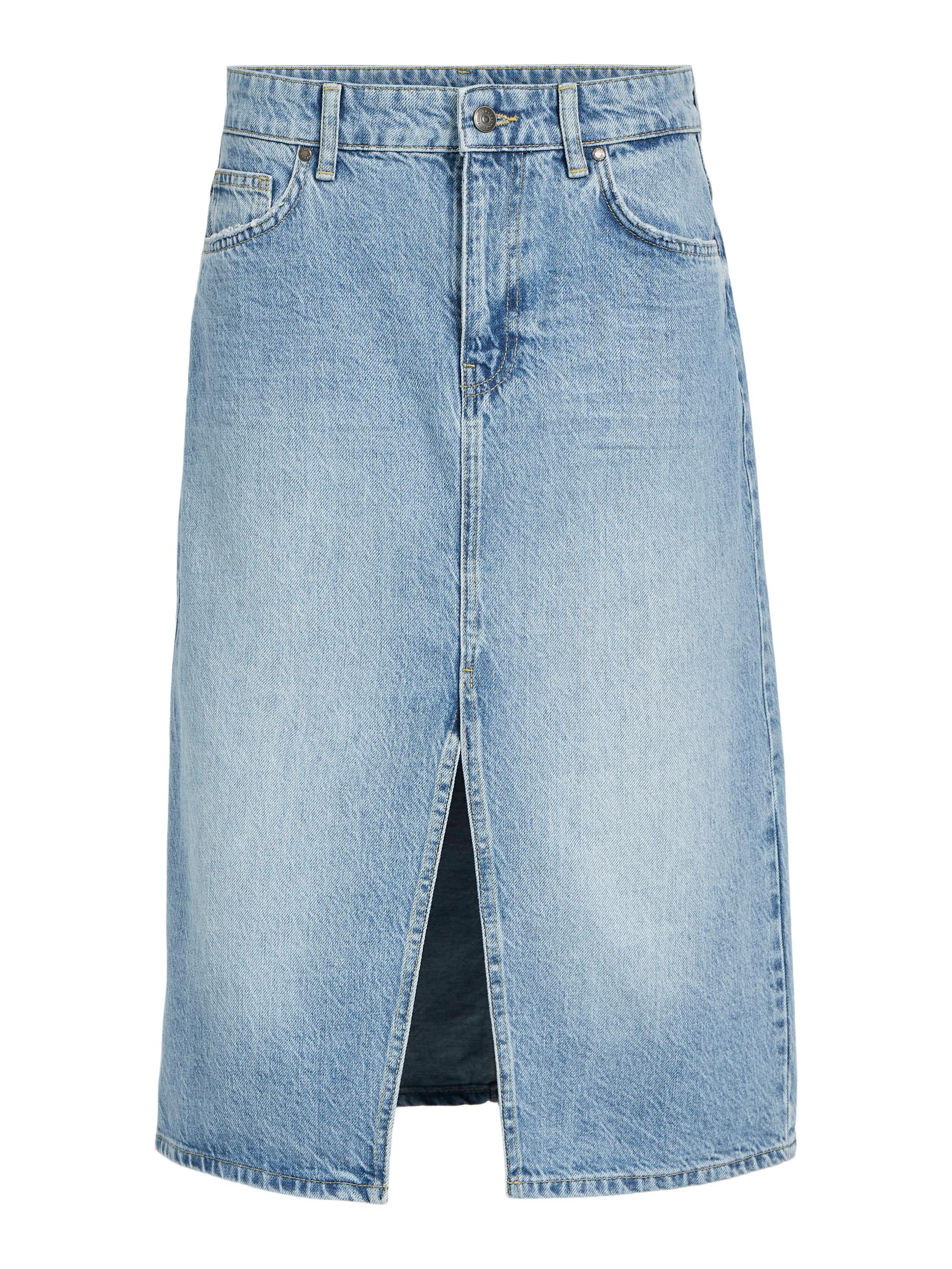 Object Harlow Midi Denim Skirt