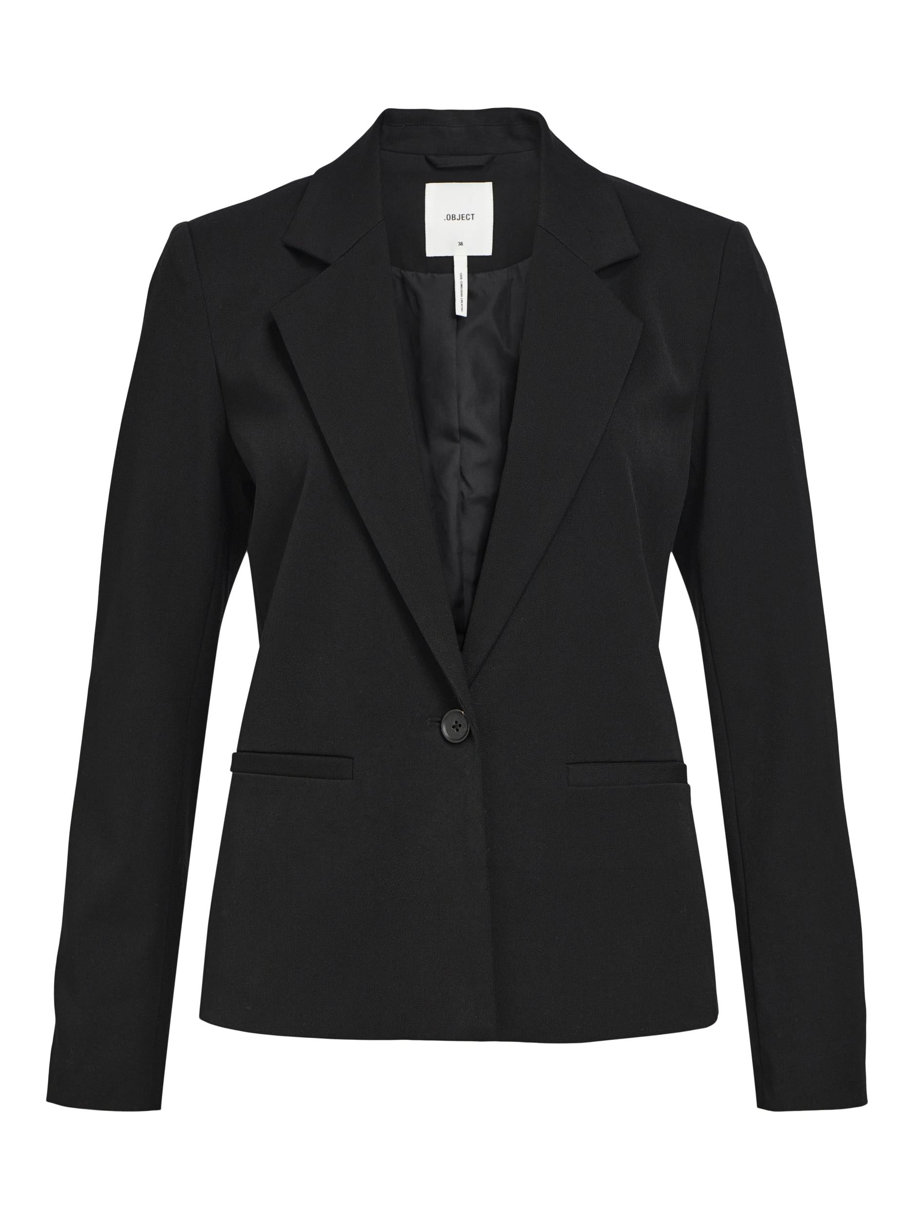 Object Lisa Button blazer, Black