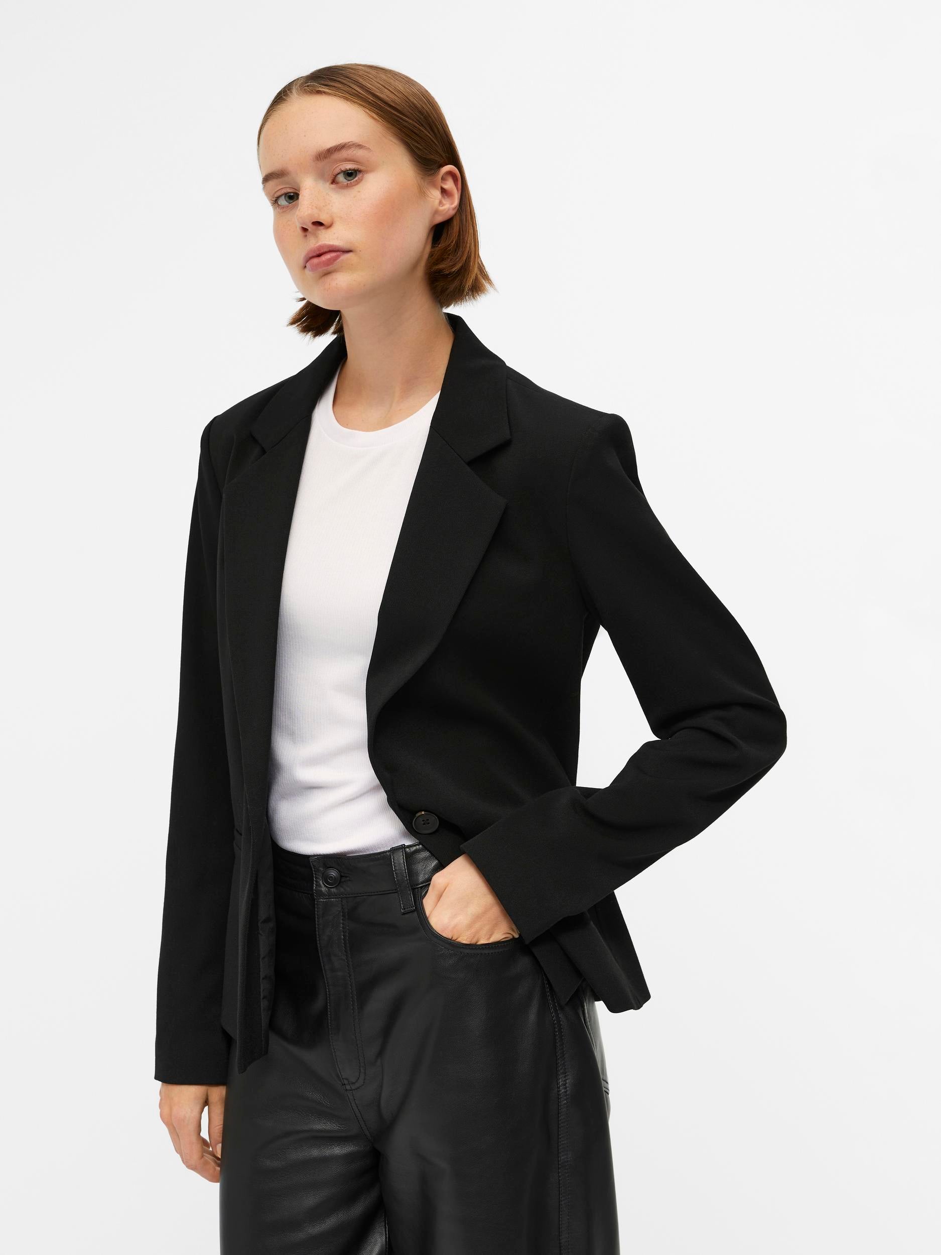 Object Lisa Button blazer, Black