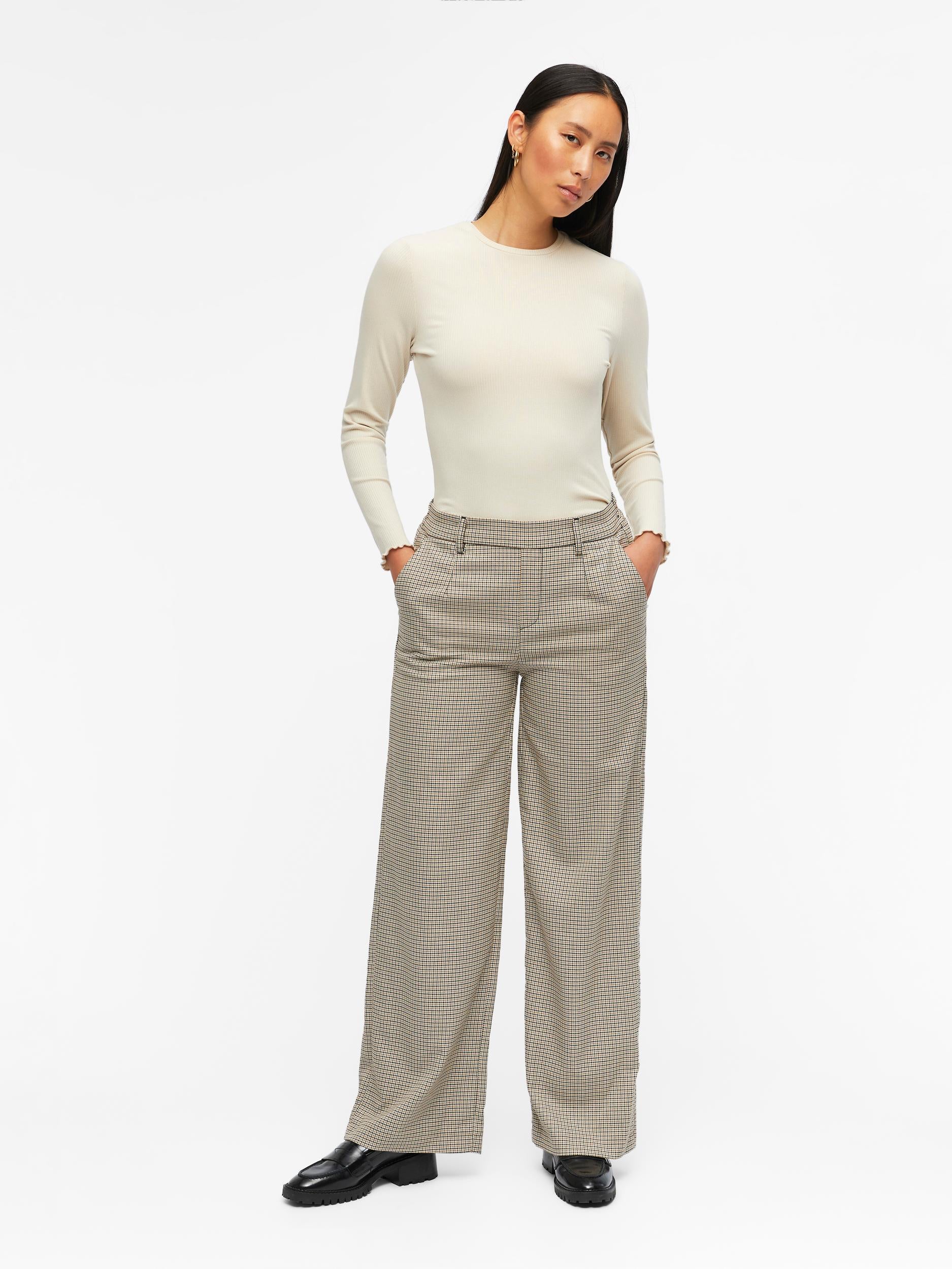 Object Lisa wide pants - check