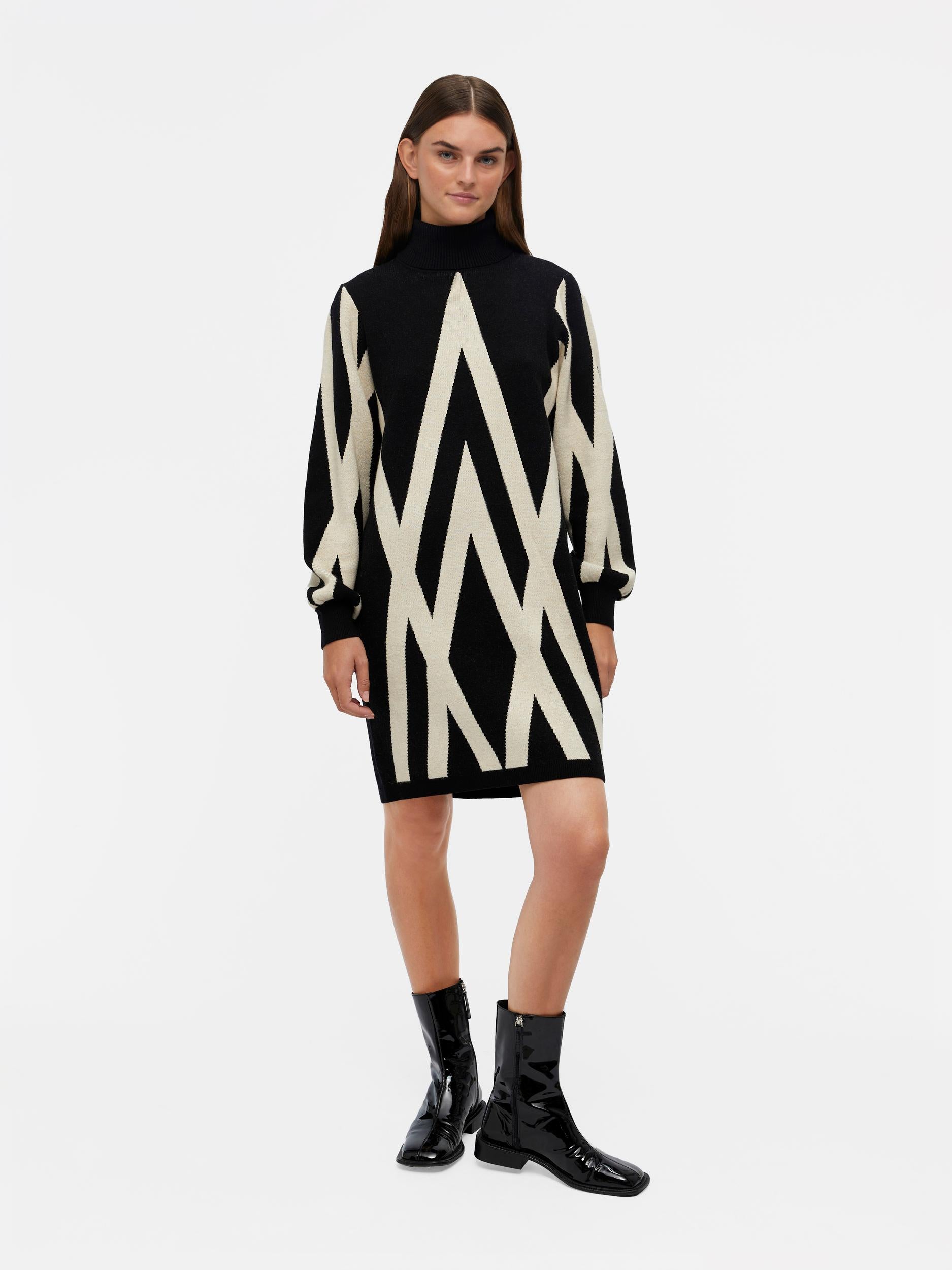 Object Ray Long Knit, Black