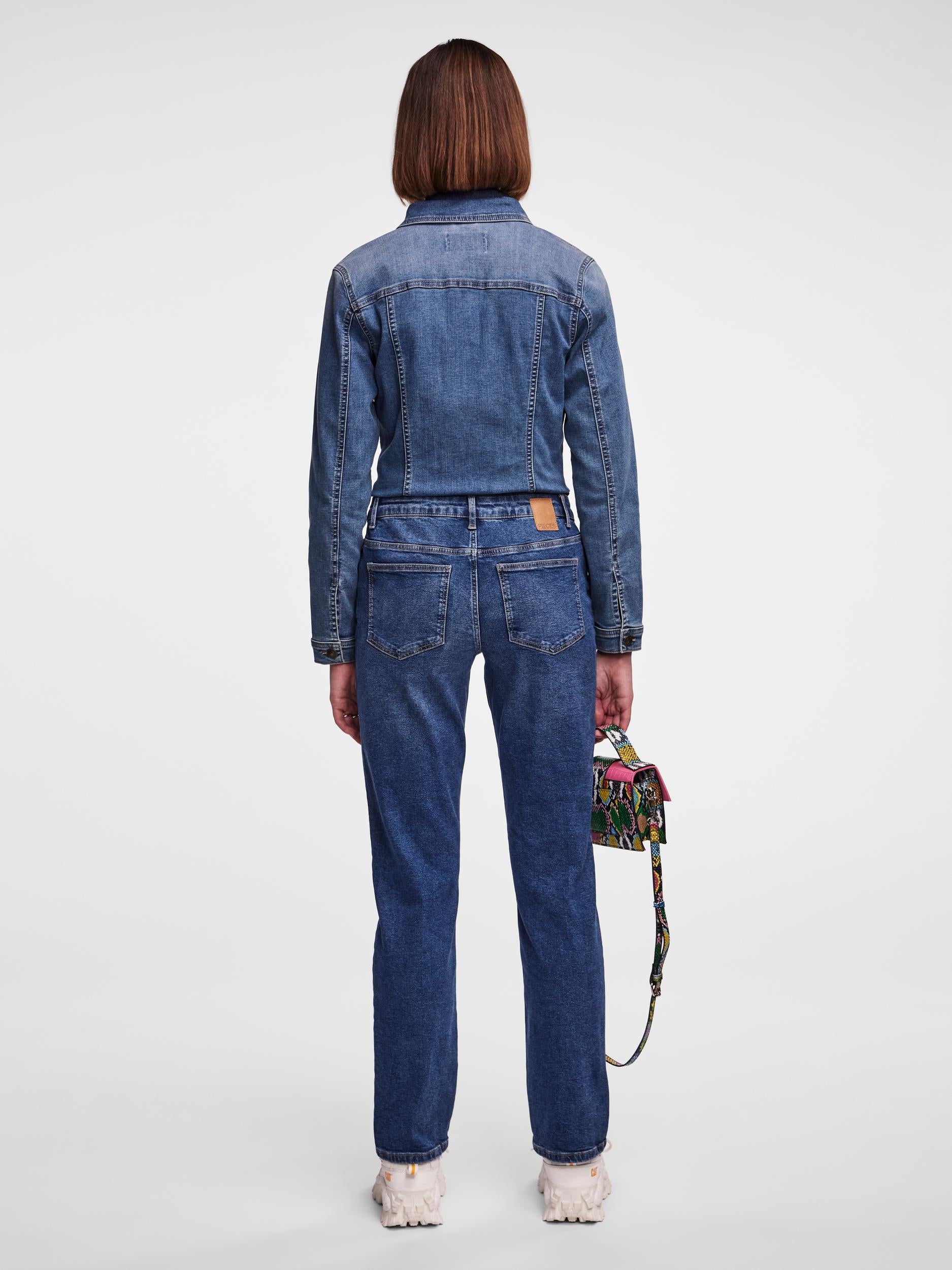 Pieces Kesia Midwaist Straight Jeans