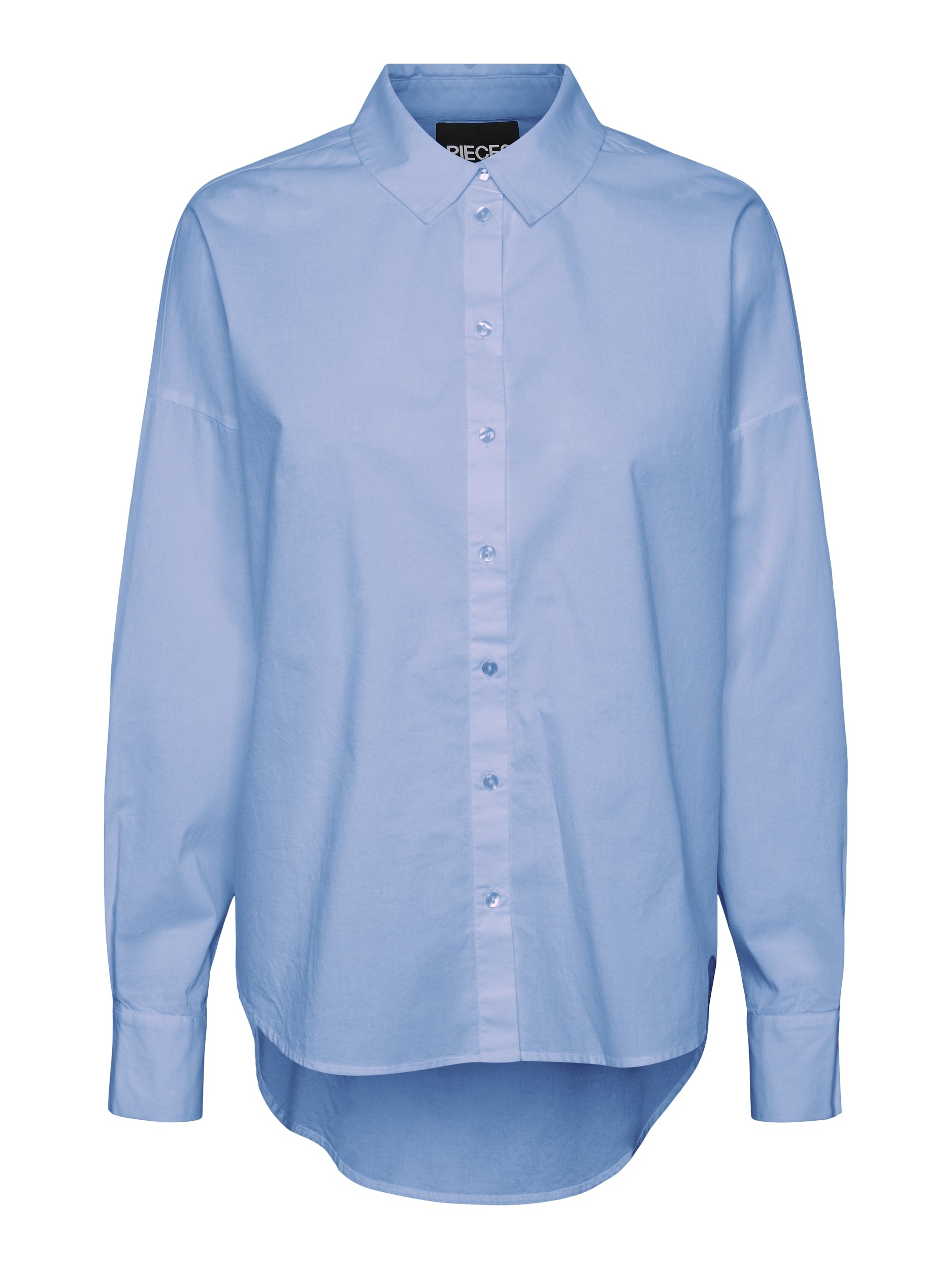 Pieces Tanne Loose Shirt, Blue