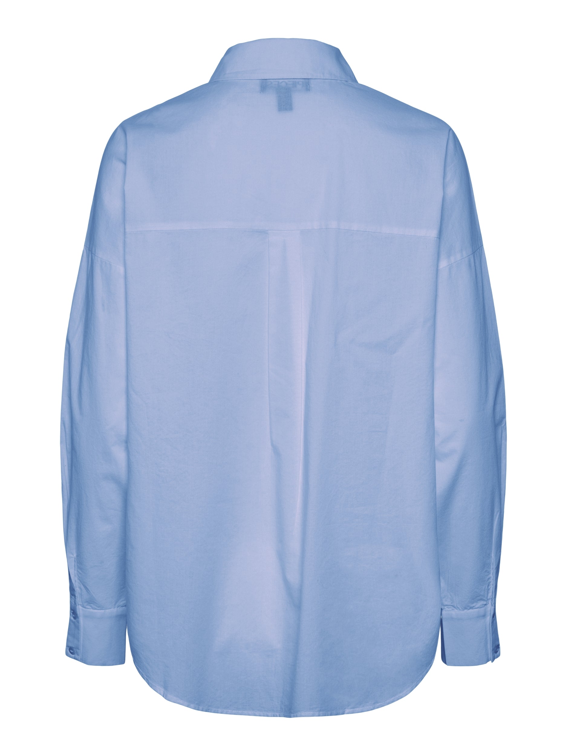 Pieces Tanne Loose Shirt, Blue