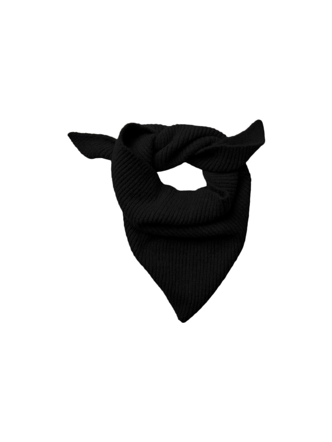 Pieces Jana Triangle Scarf, Black