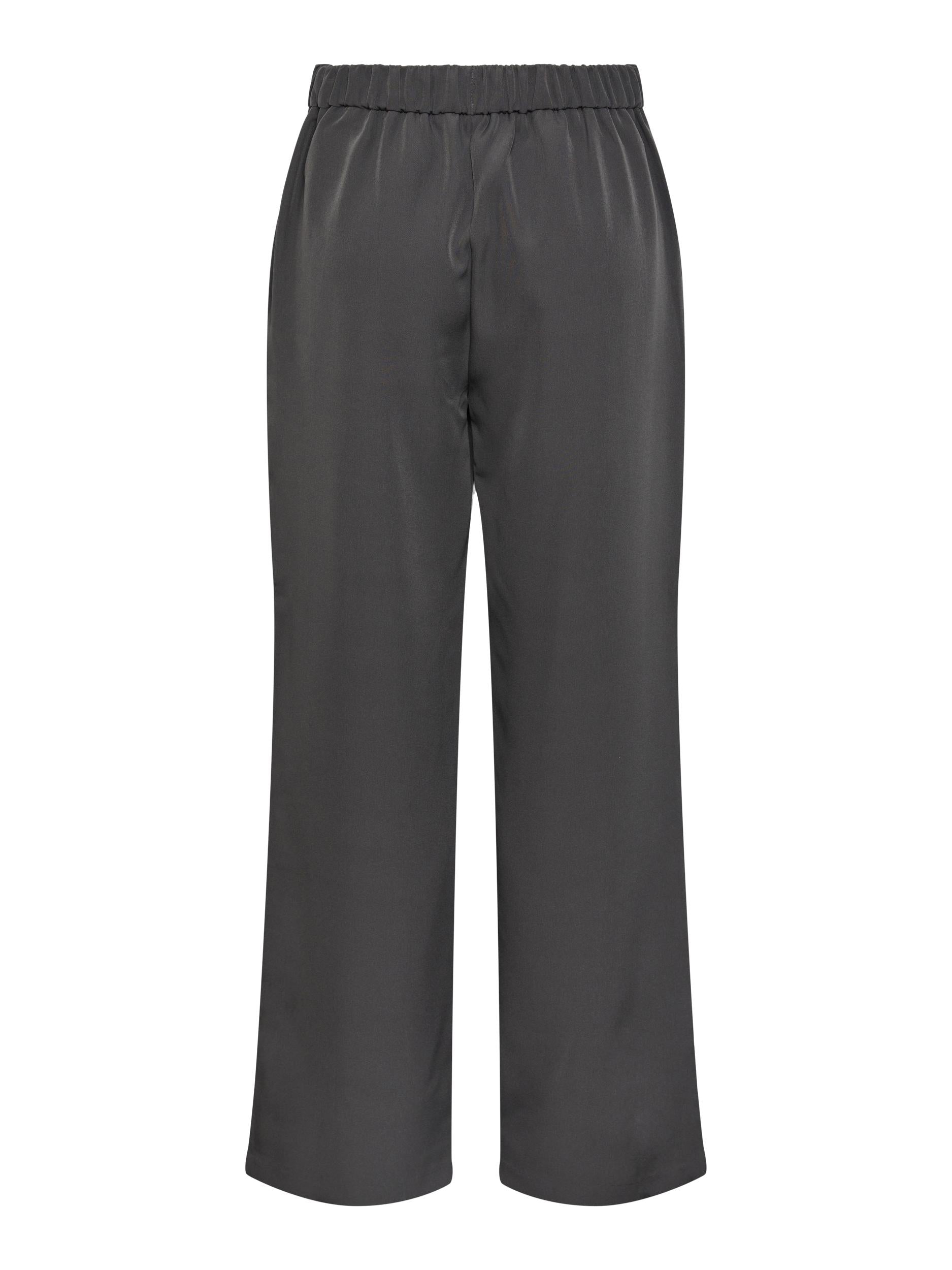 Pieces Bossy wide pants - Magnet Grey