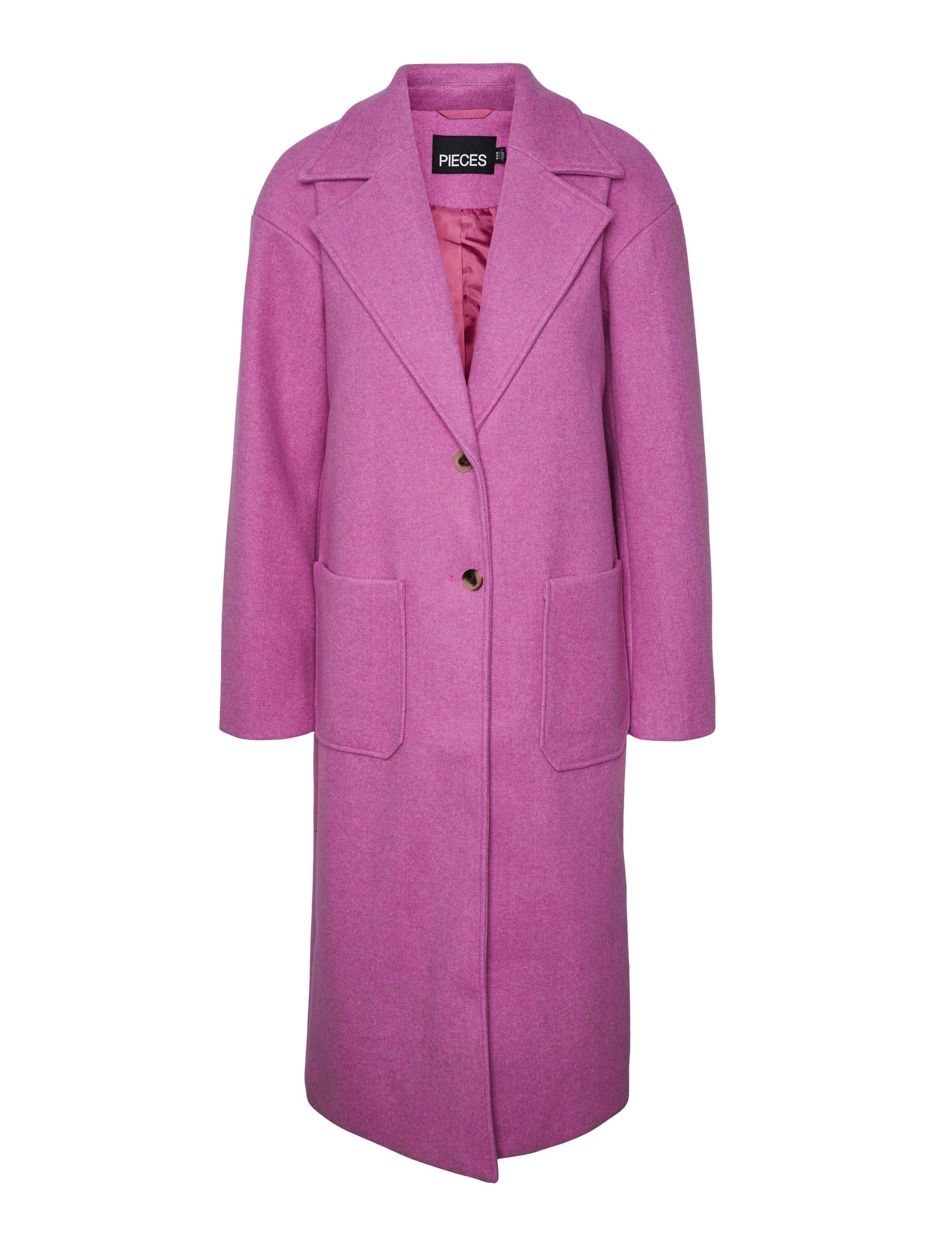 Pieces Jili Long Coat, Orchid