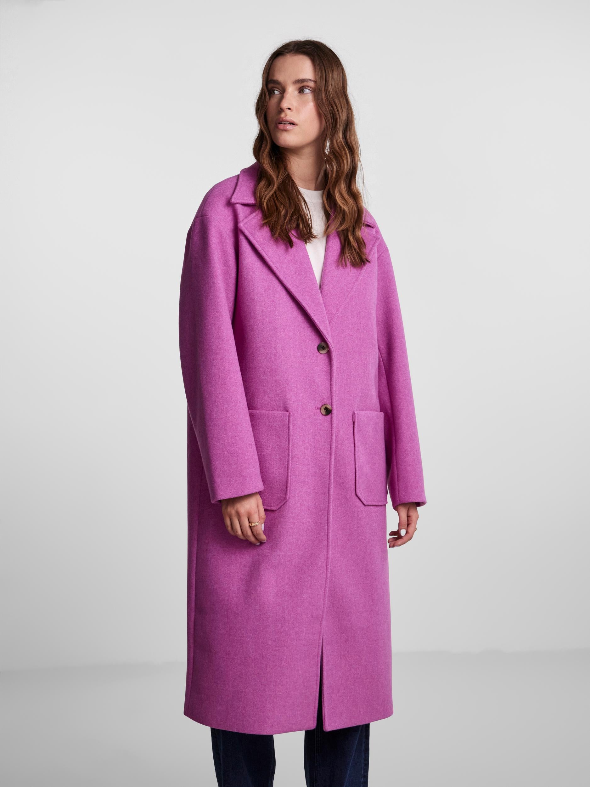 Pieces Jili Long Coat, Orchid