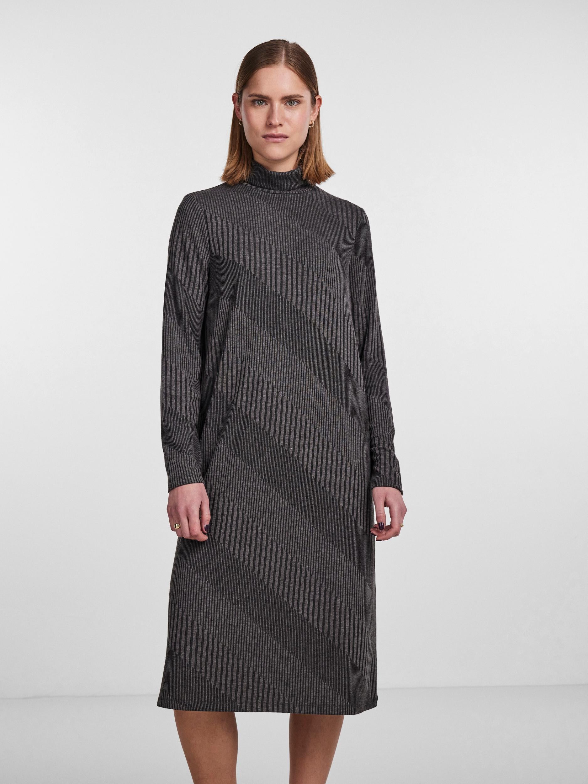 Pieces Sara Roll Neck Midi Dress