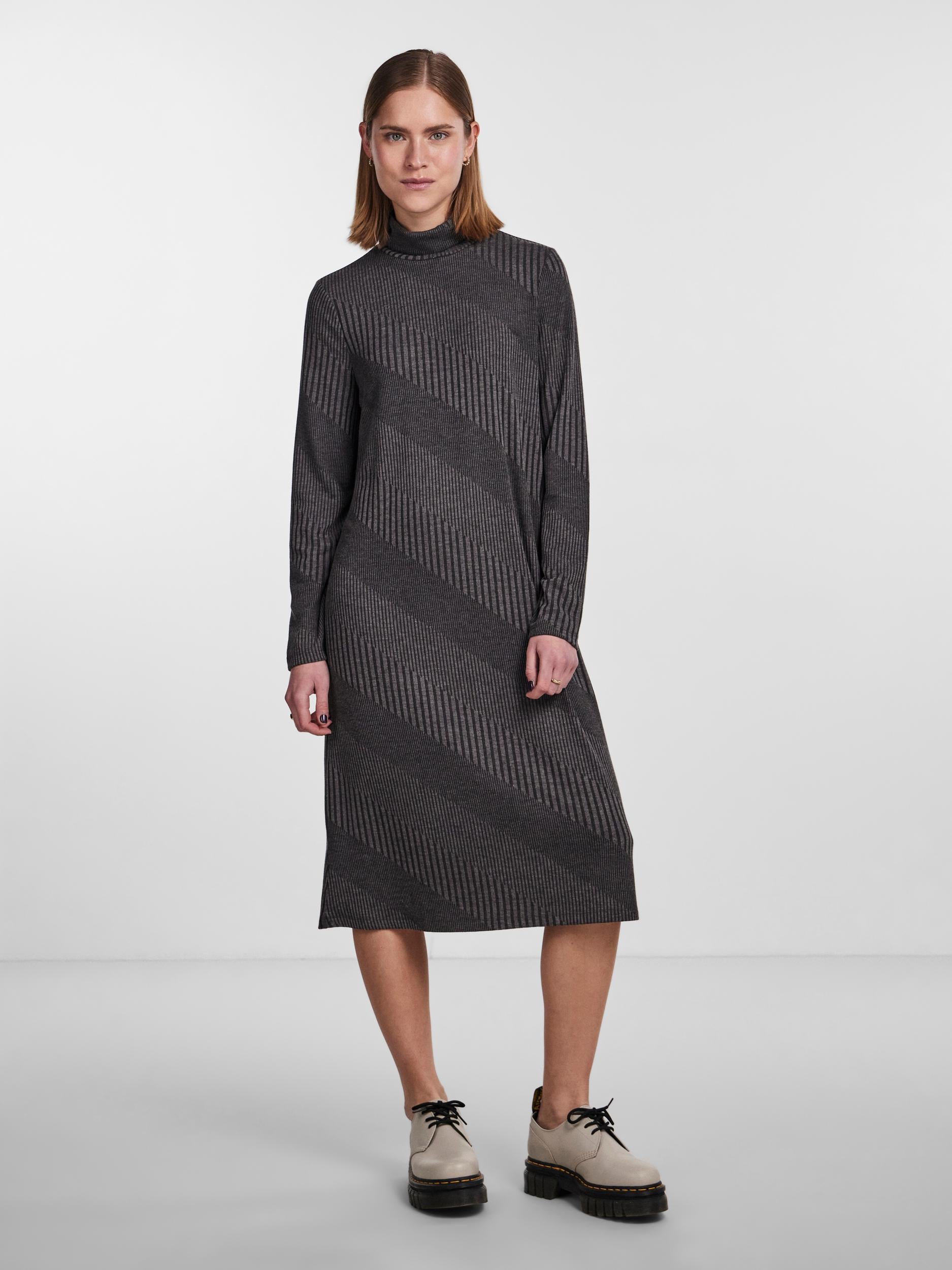Pieces Sara Roll Neck Midi Dress