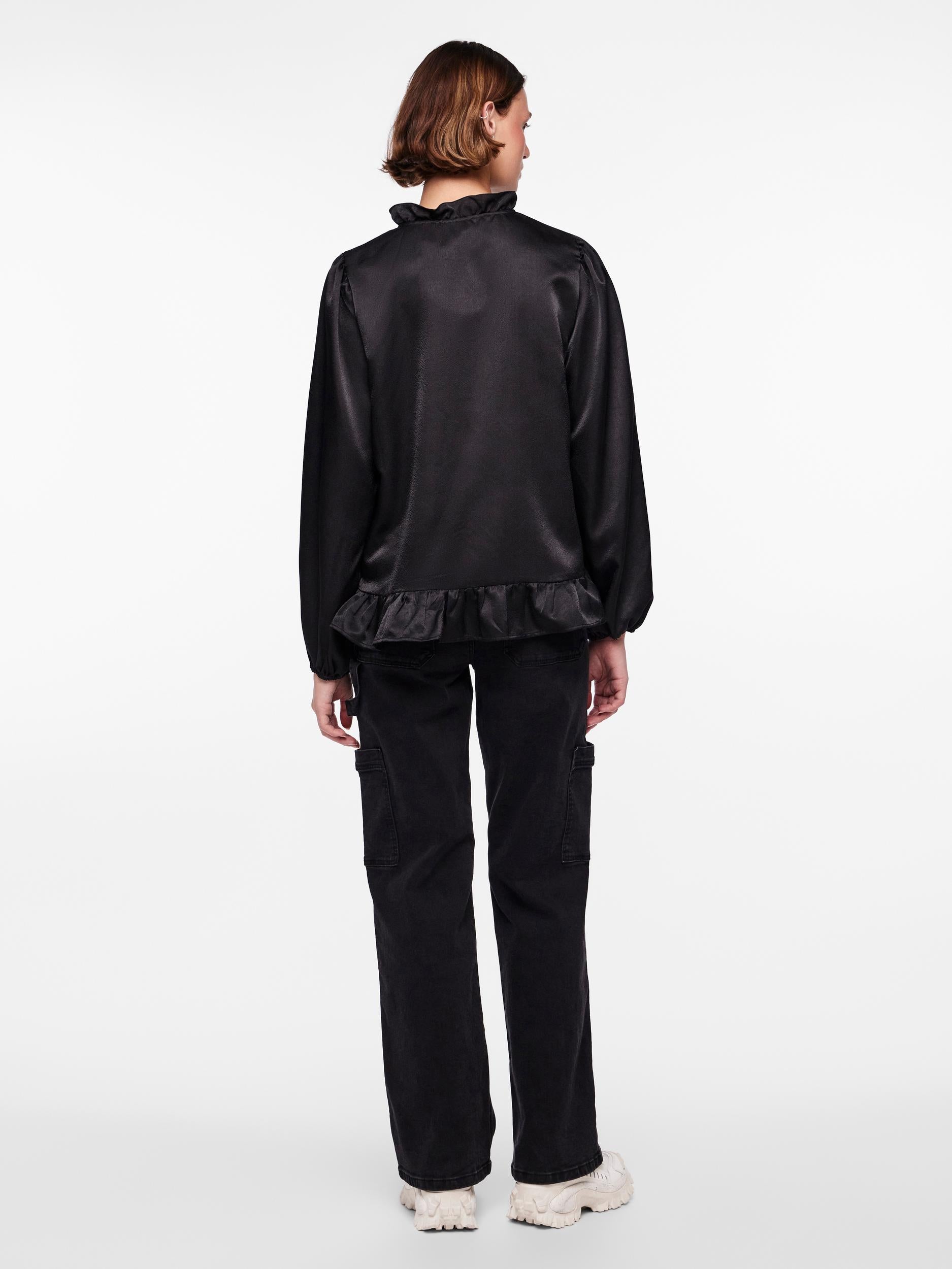 Pieces Nessa top, Black