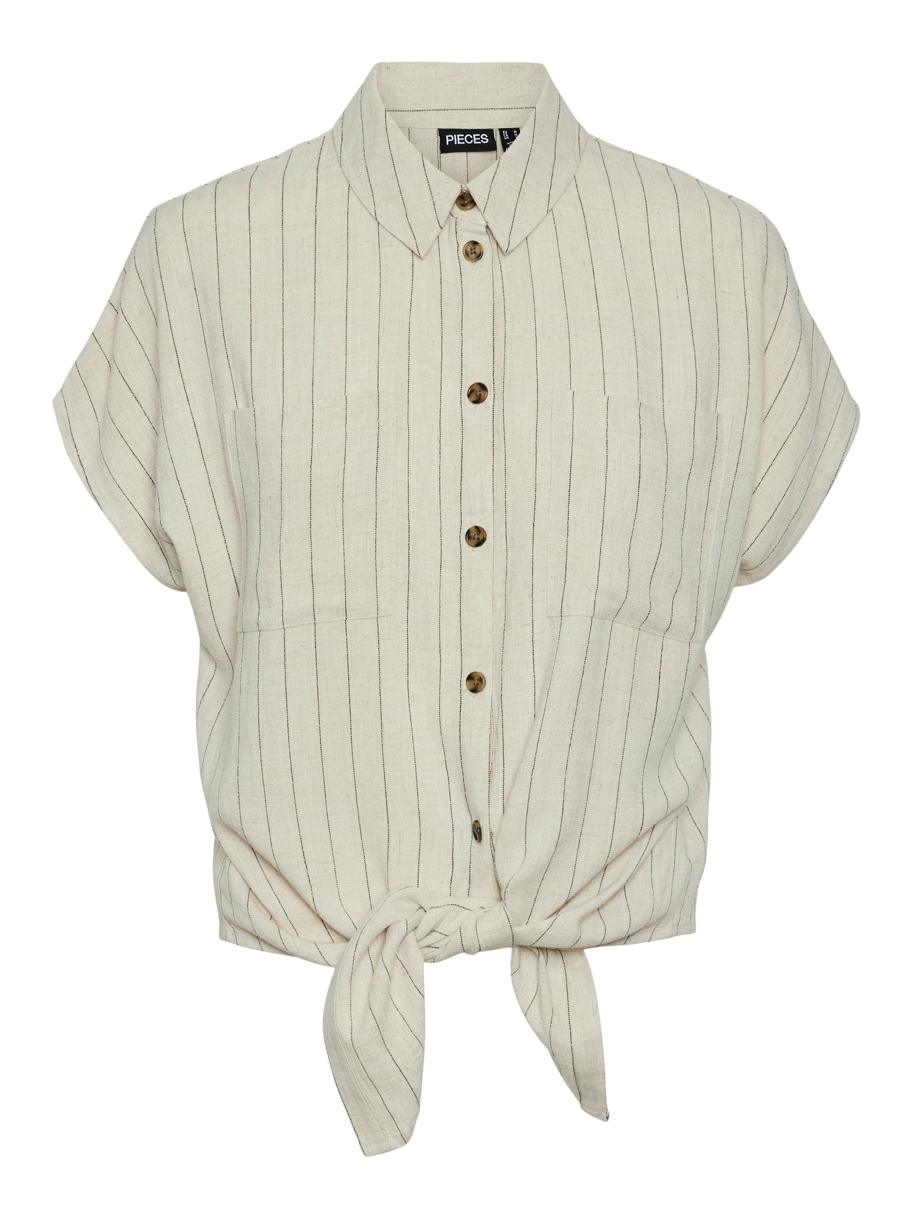 Pieces Vinsty Tie Shirt, stripe