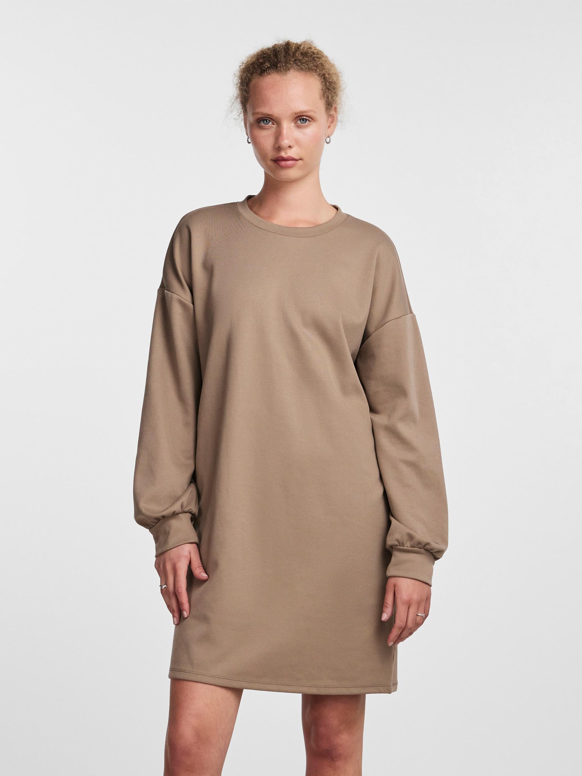 Pieces Jacy Sweat Dress, Fossil