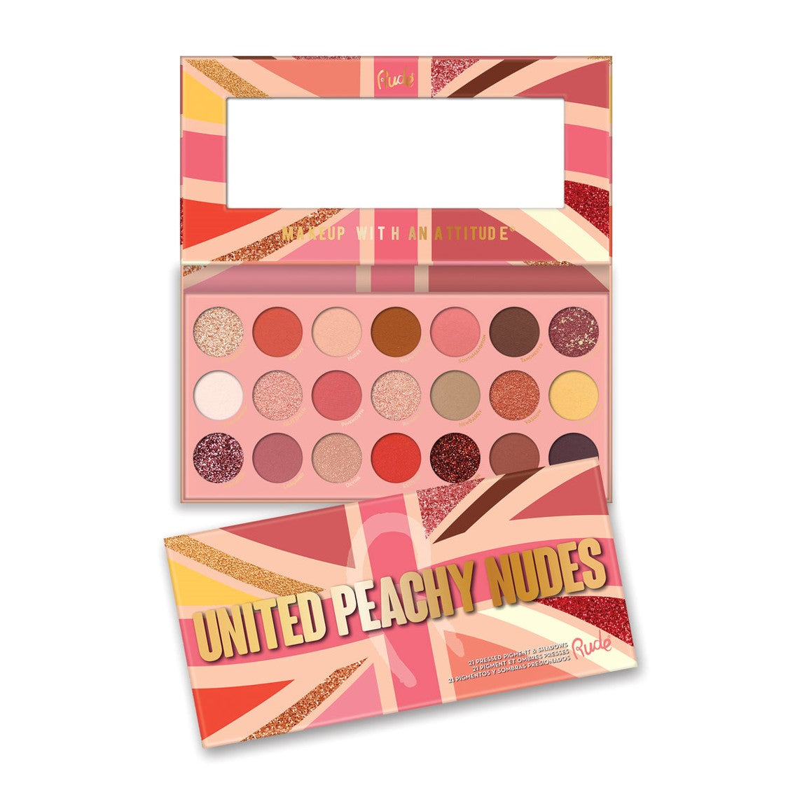 Rude United Peachy Nudes, 21 Eyeshadow Palette