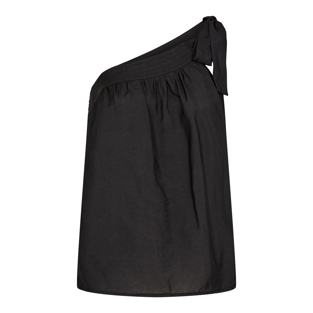 Co'couture Callum Asym Top, Black