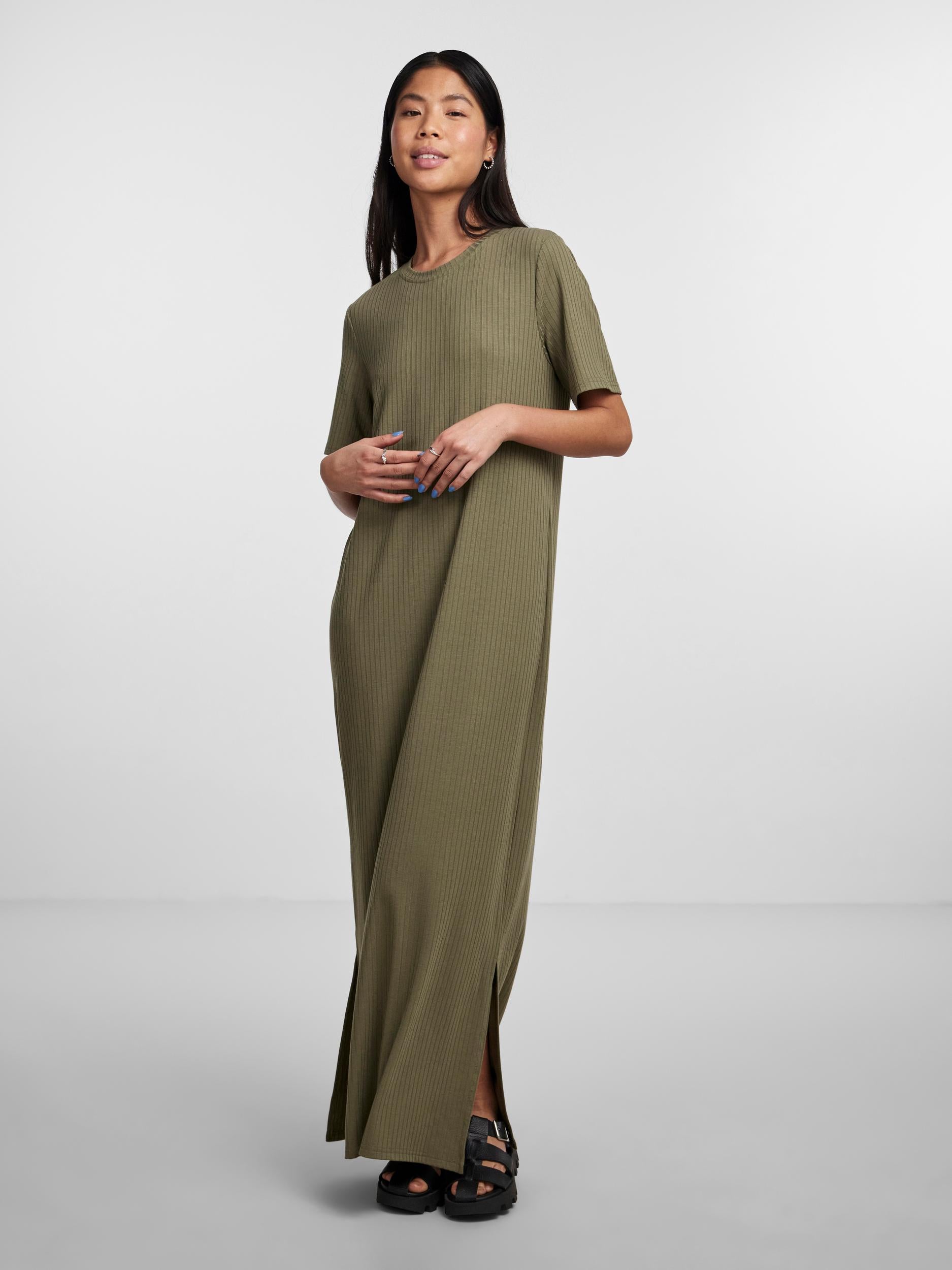 Pieces Kylie Ankle Dress - Army