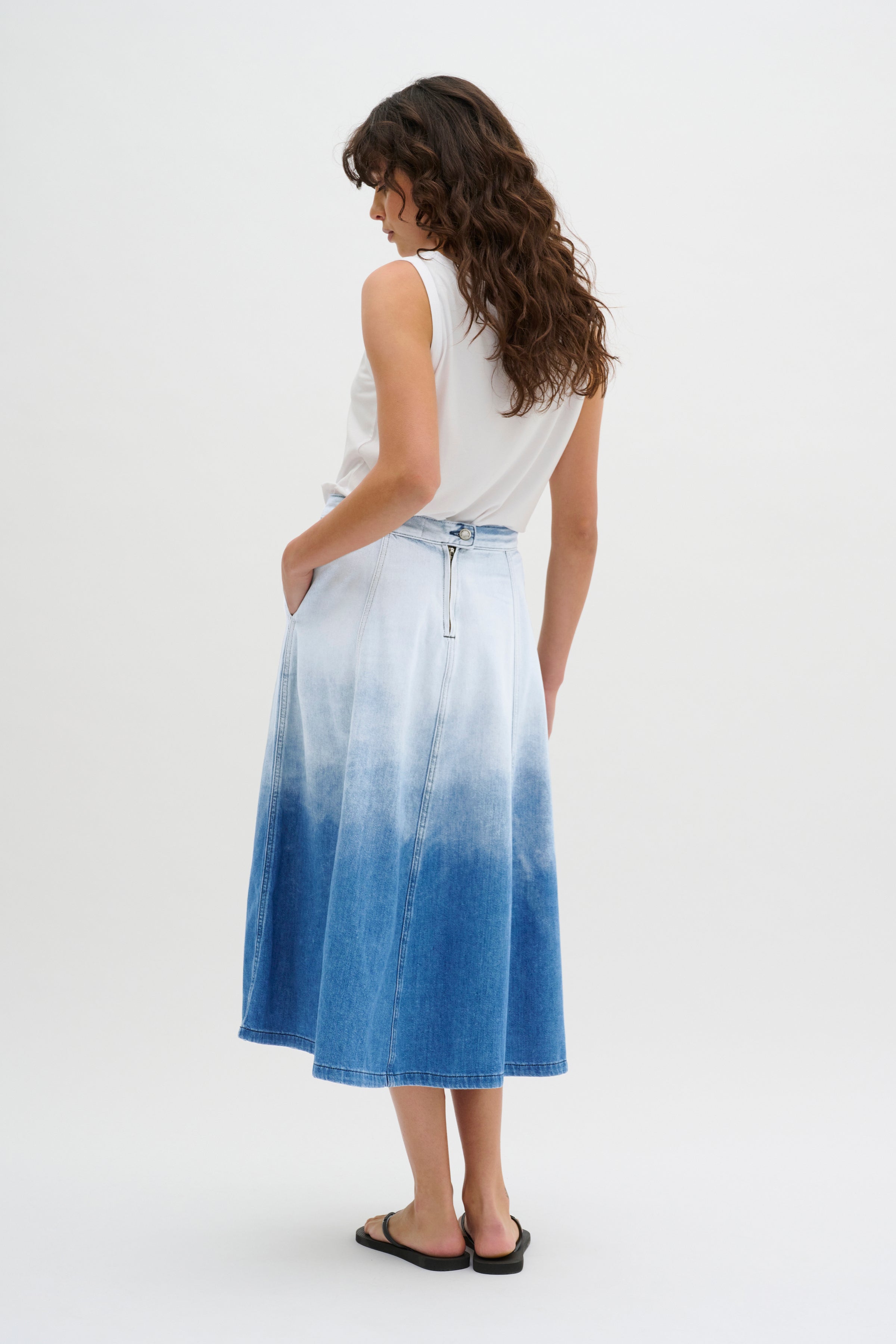 My Essential Wardrobe Malo Skirt, Dip Dye