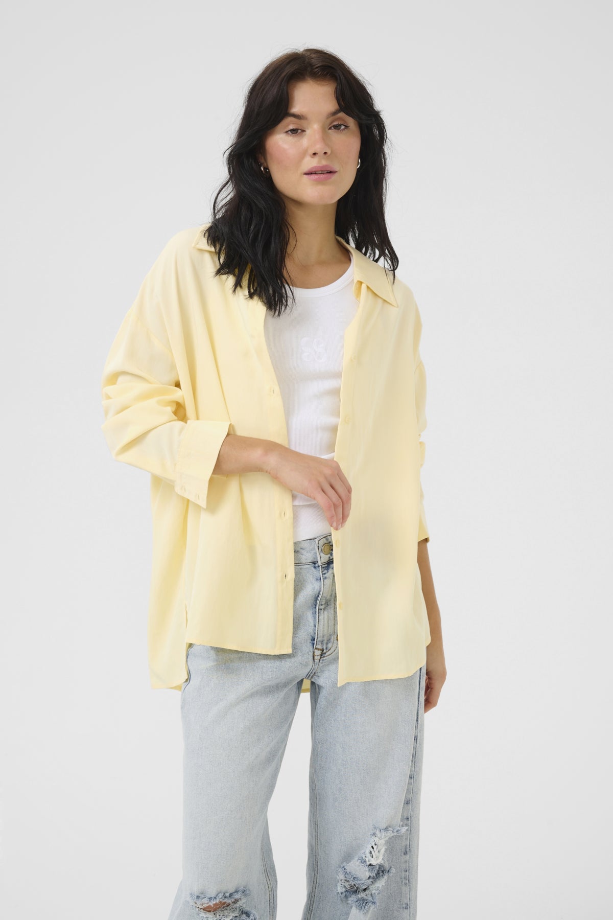 My Essential Wardrobe Gilda Shirt, Pastel Yellow