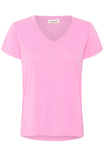 Soaked Columbine V neck tee, Soft pink