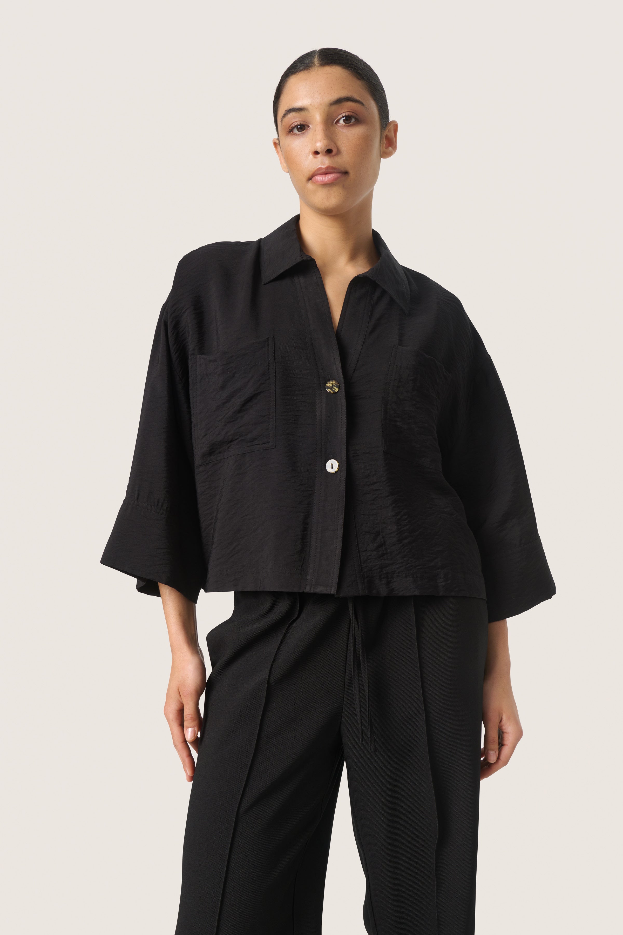 Soaked Silja Shirt, Black