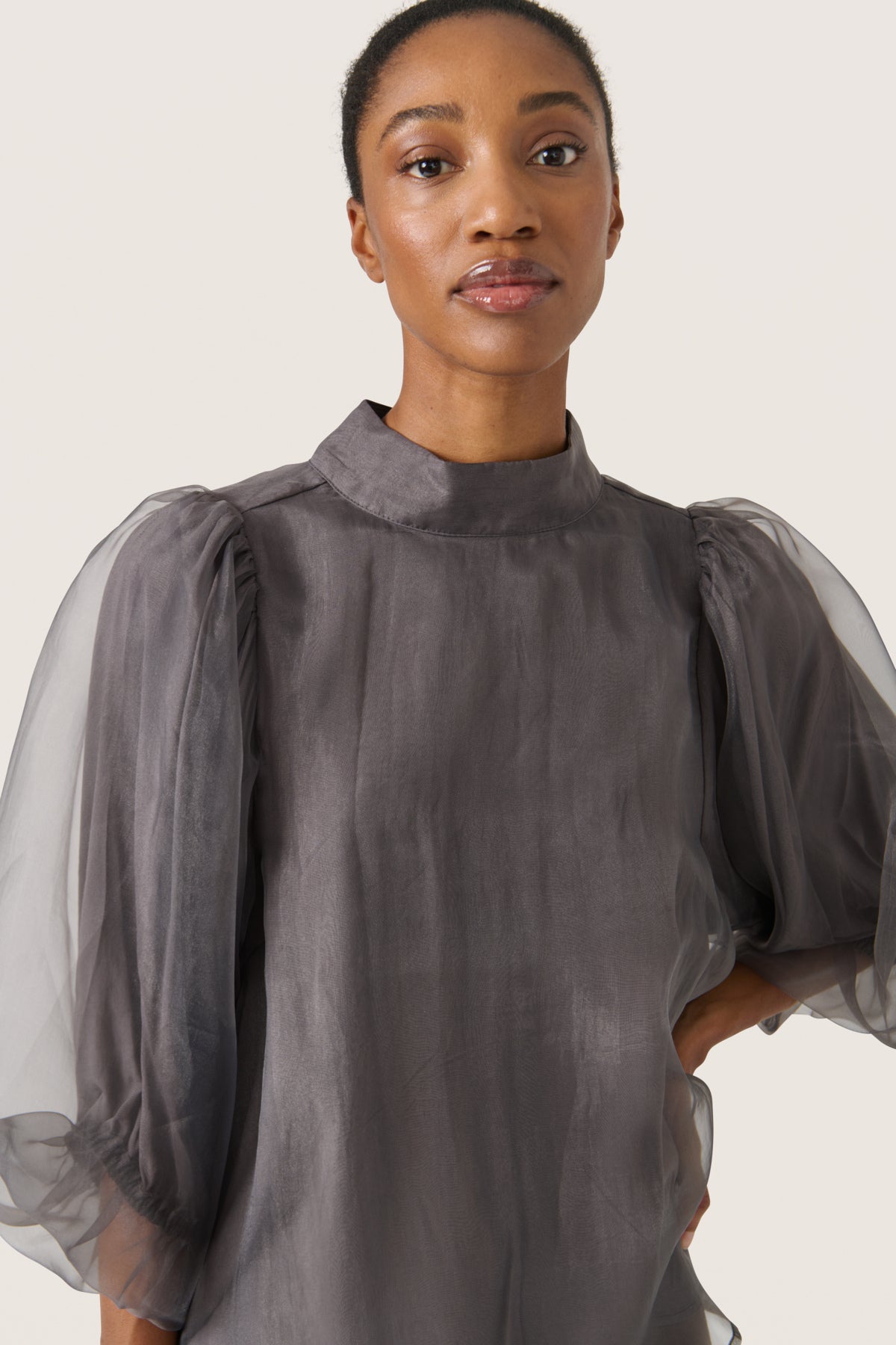 Soaked SLChaya Blouse, Grey