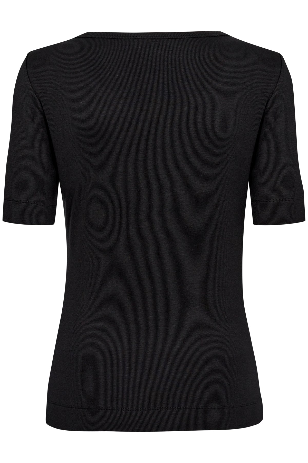 Soaked Ida Button Tee, Black