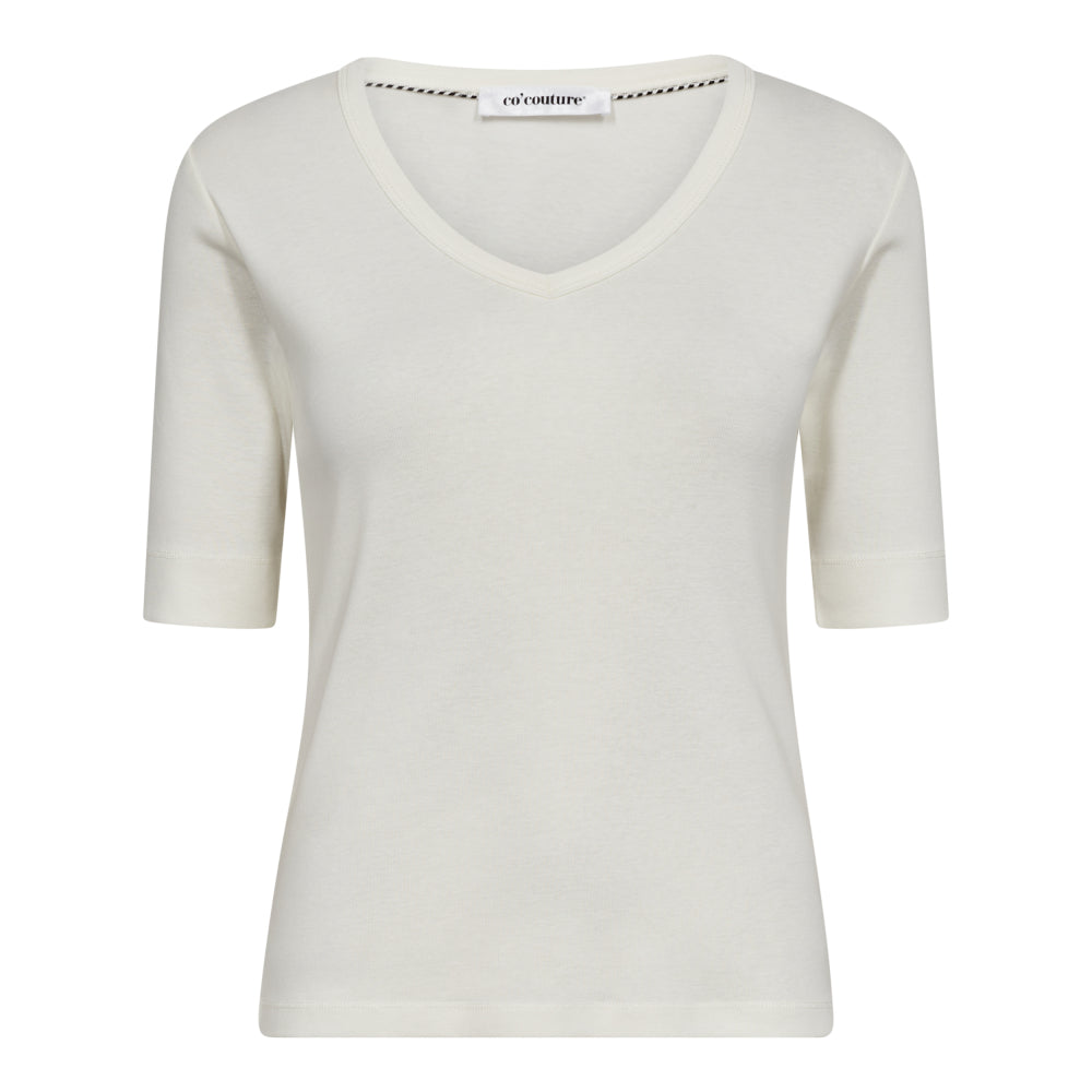 Co'couture GrannyCC V neck Tee, Off White