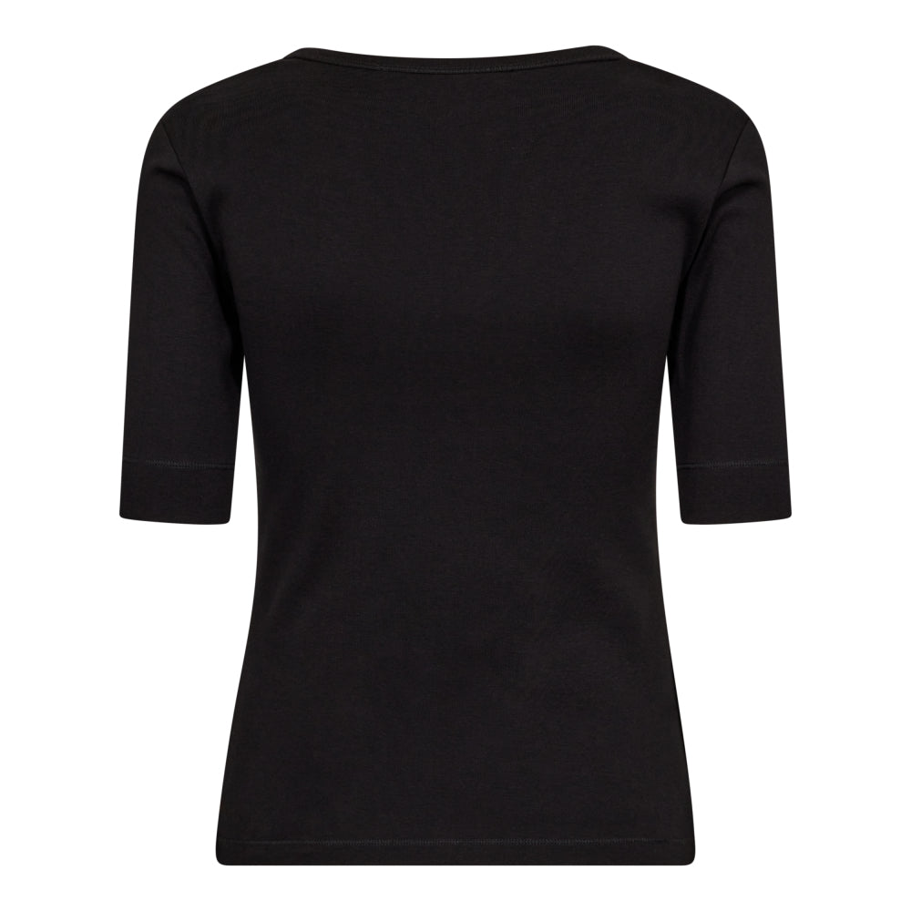 Co'couture GrannyCC V neck Tee, Black